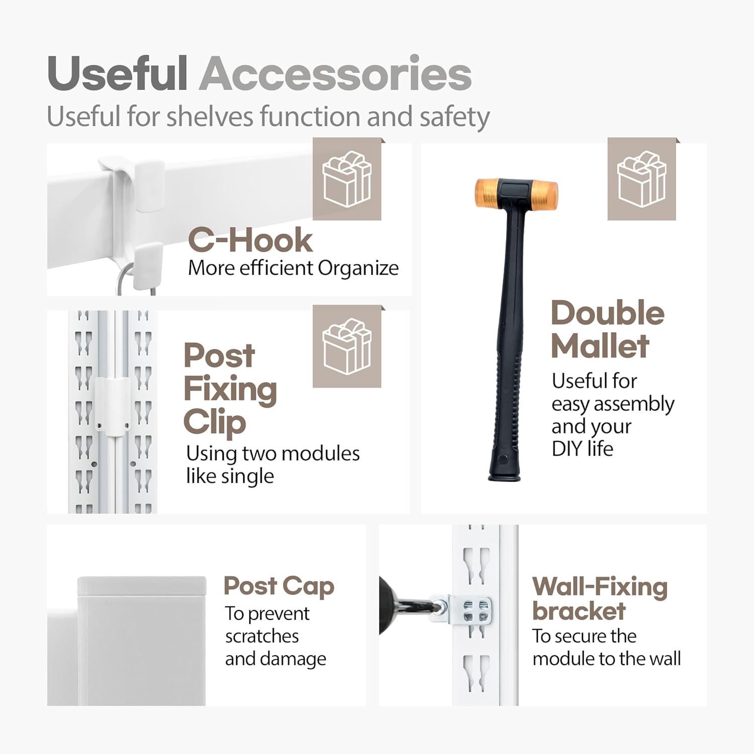 HOMEDANT House 5-Tier Laminated Metal Shelving Unit Adjustable Storage Utility Rack Heavy Duty Shelves Organization Multipurpose Shelf Kitchen Garage Pantry Closet 2Pack