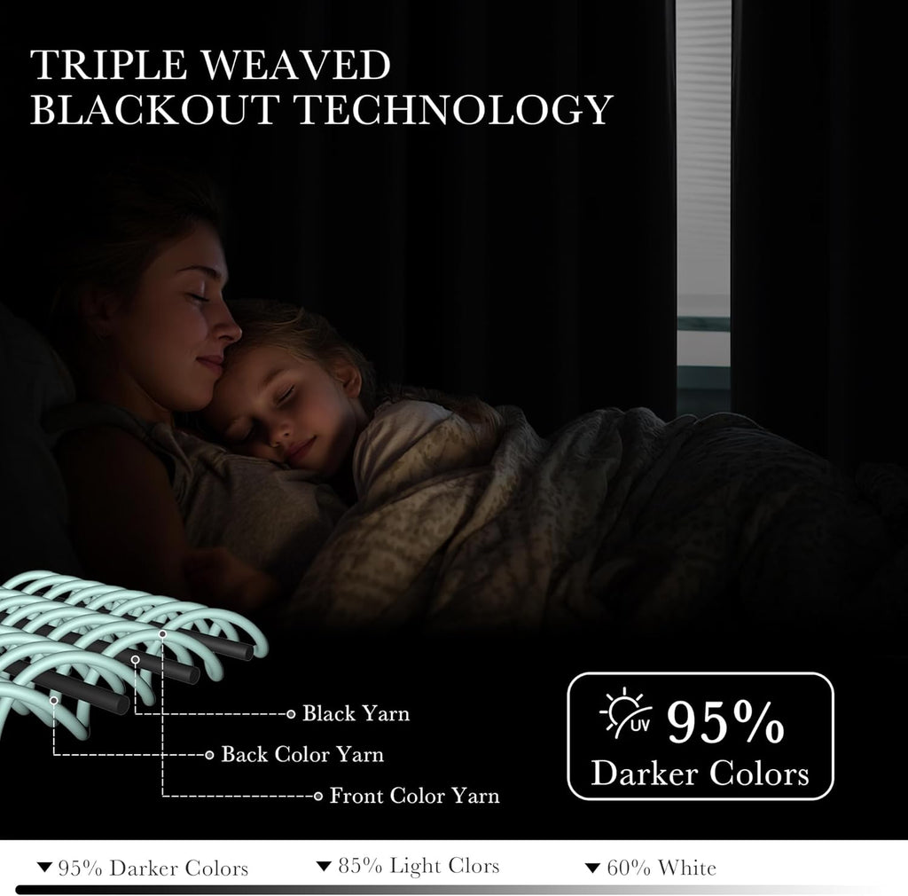 PONY DANCE Black Out Curtains for Bedroom 54 inch Length 2 Panels Set, Thermal Insulated Room Darkening Window Drapes for Living Room, Grommet Top (W34 x L54 Inch, Sliver Grey)