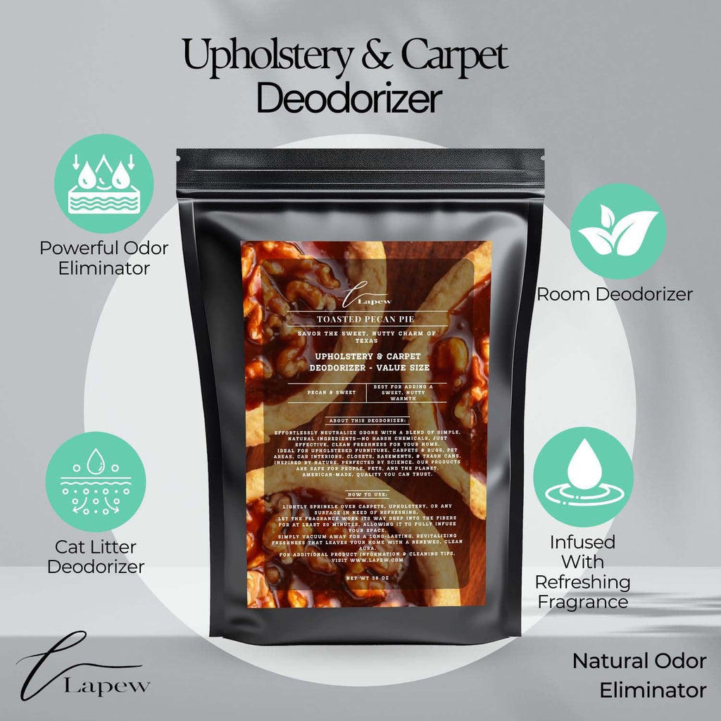 Toasted Pecan Pie Carpet Freshener Powder Refill 36 oz | Powerful Odor Eliminator for Home | Upholstery Deodorizer | Carpet Deodorizer | Pet Urine | Cat Litter Box