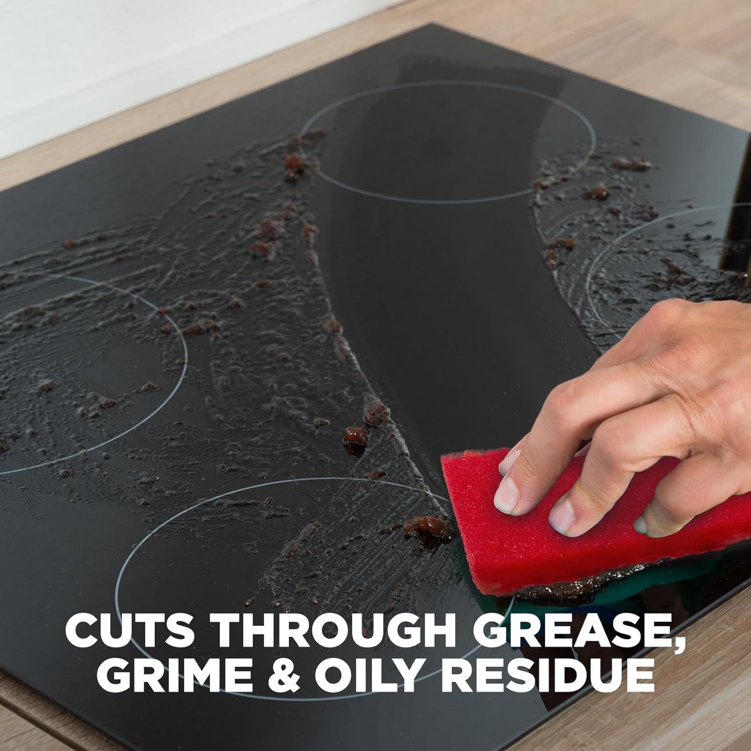 Weiman Glass Cooktop Cleaner & Polish For Daily Use on Ceramic, Induction Stove Top, Removes Grease & Oily Residue, Streak Free Shine, 12 oz, 2 Pack, Micro Fiber Buffing Towel