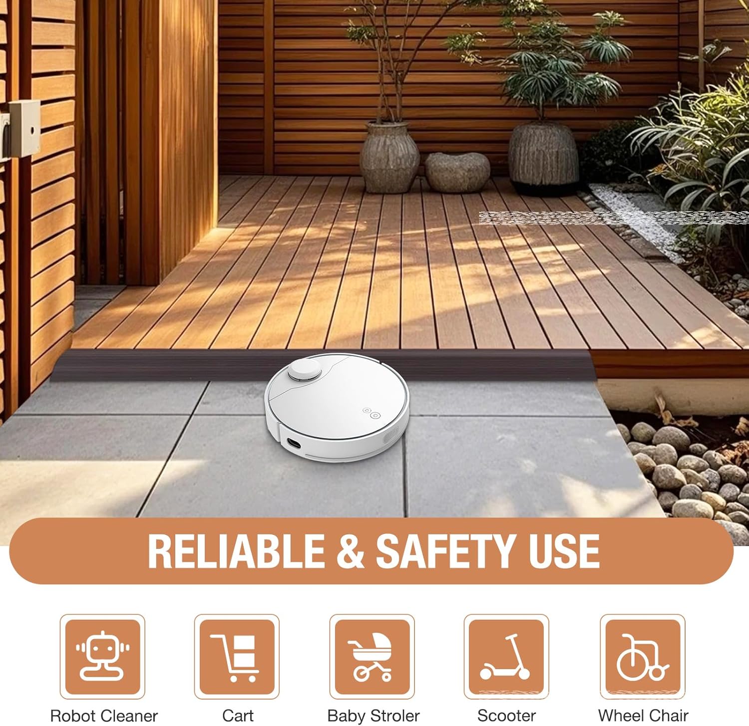 Floor Transition Strip Self Adhesive Vinyl Door Threshold for Doorways Carpet Edging Trim Overlap Edge Reducer for Laminate Floor, Carpet, Tile (Dark Walnut Grain, 2/5" to 3/5", 3.3Ft)