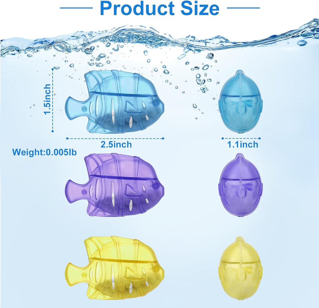10PC Humidifier Cleaner Fish Universal Humidifier Tank Cleaner Works in All humidifiers and Fish Tanks Purifies Water, Prevent Hard Water Build-Up,Demineralization Cleaner(Blue)