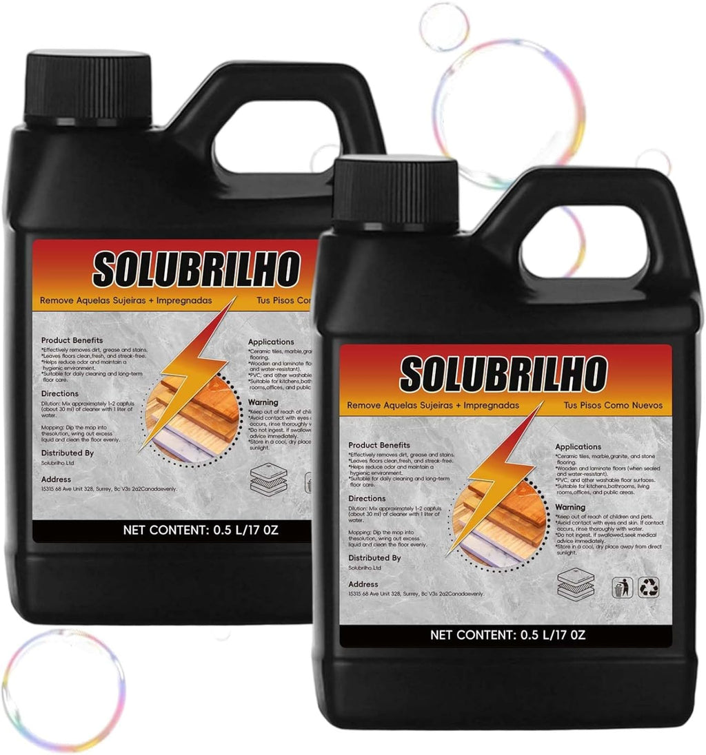 Tile Cleaner, Original Floor Cleaner, Heavy Limpa Pisos, Deep Cleaning Multipurpose Powerful Stain Removing Liquid for Floors, Bathroom Shower, Kitchen (1, 2 PCS)