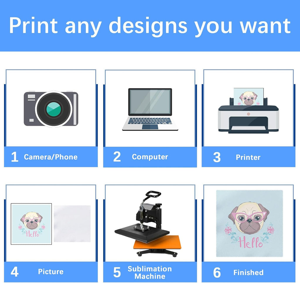 120 Pack Microfiber Cleaning Cloth for Glasses (5.5"x5.5"), Sublimation Eye Glasses Clean Cloths White Microfiber Lens Cleaner Cloths for Eyeglasses, Lenses, Silverware, Camera, Phones and Laptops