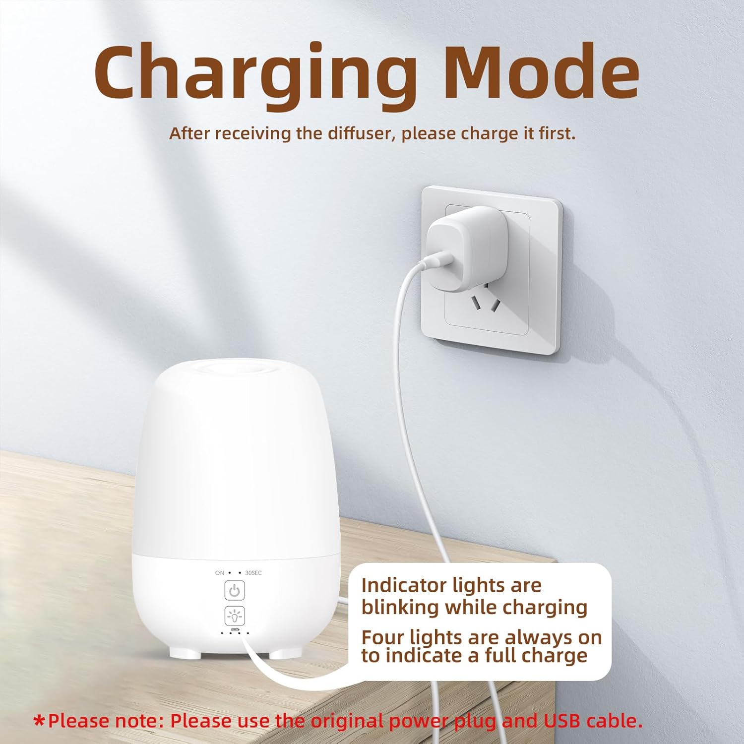 150ML Cordless Essential Oil Diffuser, Built-in 6000mAH Rechargeable Battery, 7-Hour Runtime, 7 LED Color Changing Lights