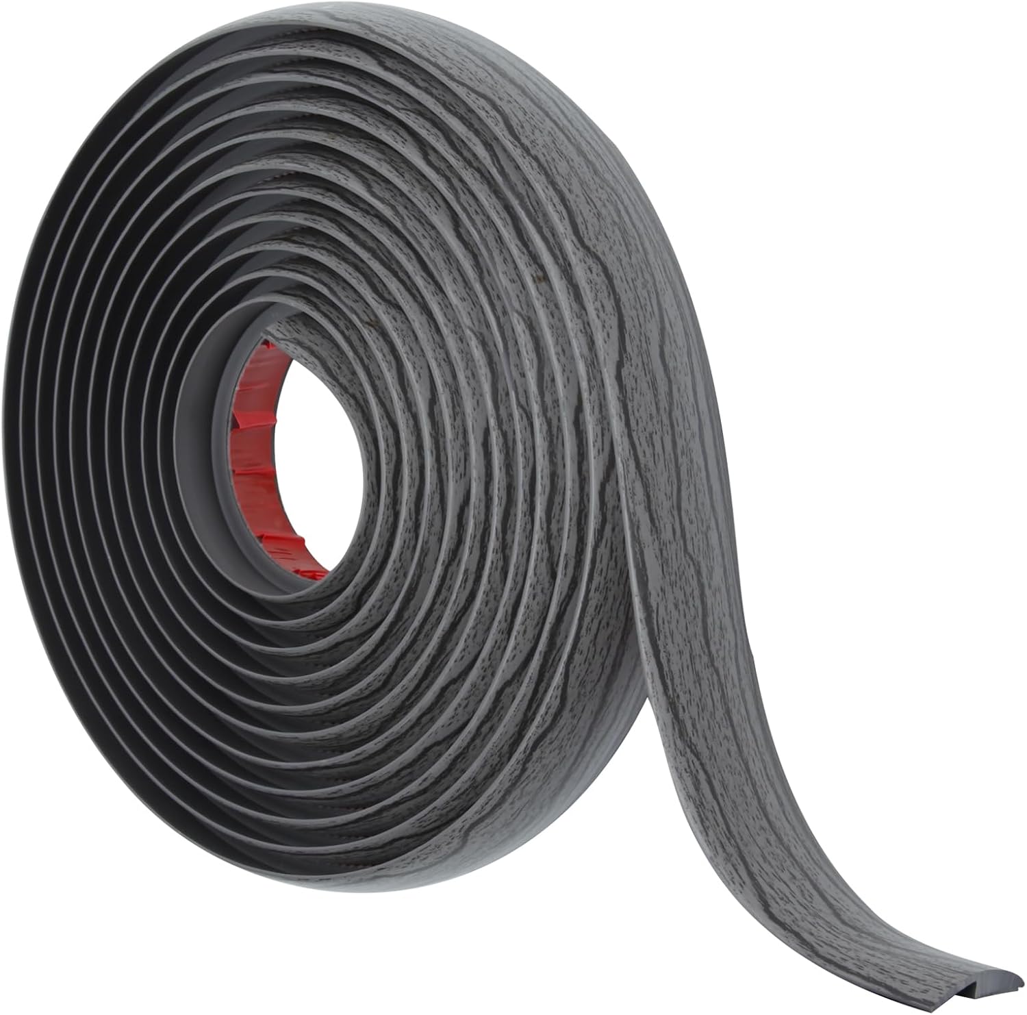 Floor Transition Strip Self Adhesive Carpet & Flooring Transitions Edging Trim Strip PVC Threshold Transitions Suitable for Threshold Height Less Than 5mm (20Ft, Dark Gray)