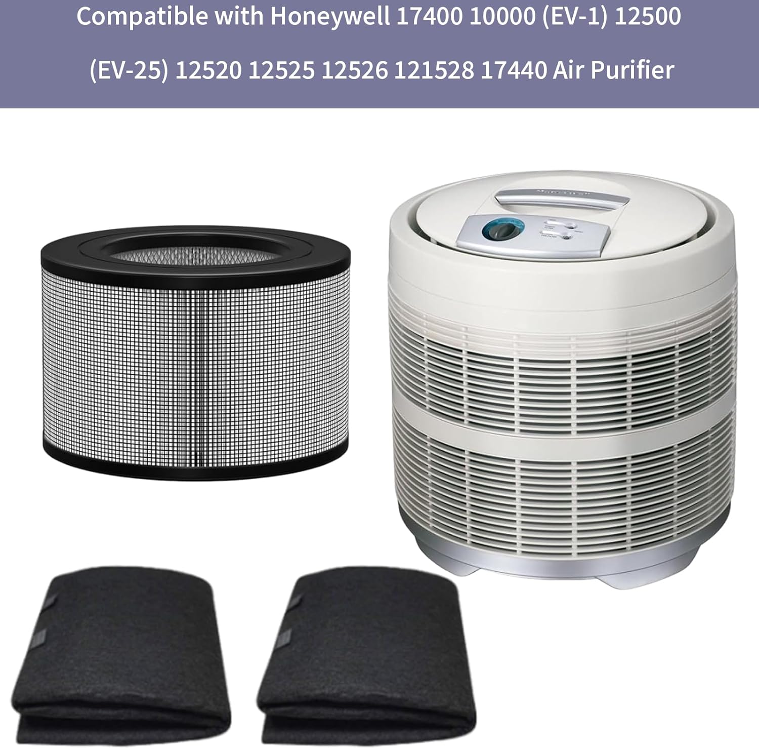Replacement H13 HEPA Filter Compatible with Honeywell 22500 Air Purifier