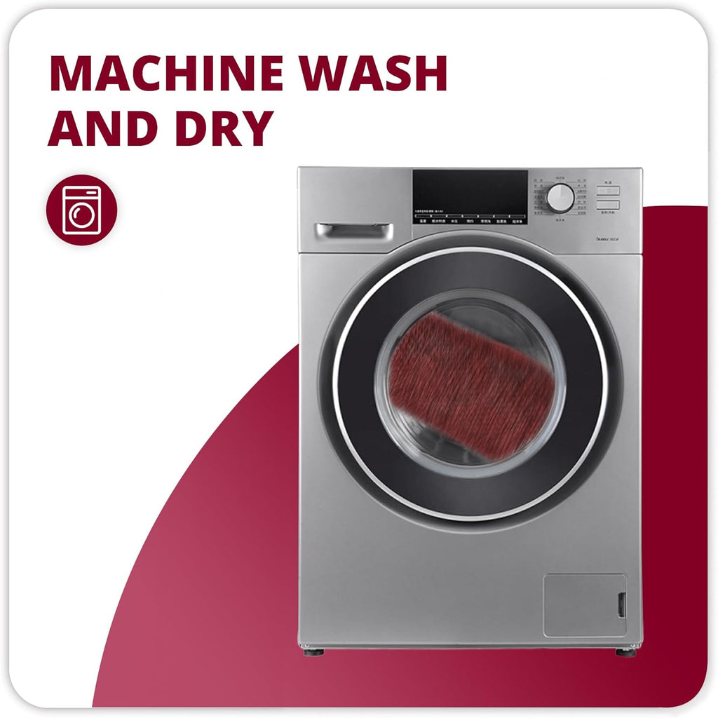 Bath Mat,Ultra Thin Bathroom Runner Rugs,Large Bath Mats for Bathroom,Quick Dry,Non-Slip,Machine Washable,Low Pile,Bath Rug,Shower Outside,Sink,Home Decor Accessories.Red,2'x5'（24x60inch）