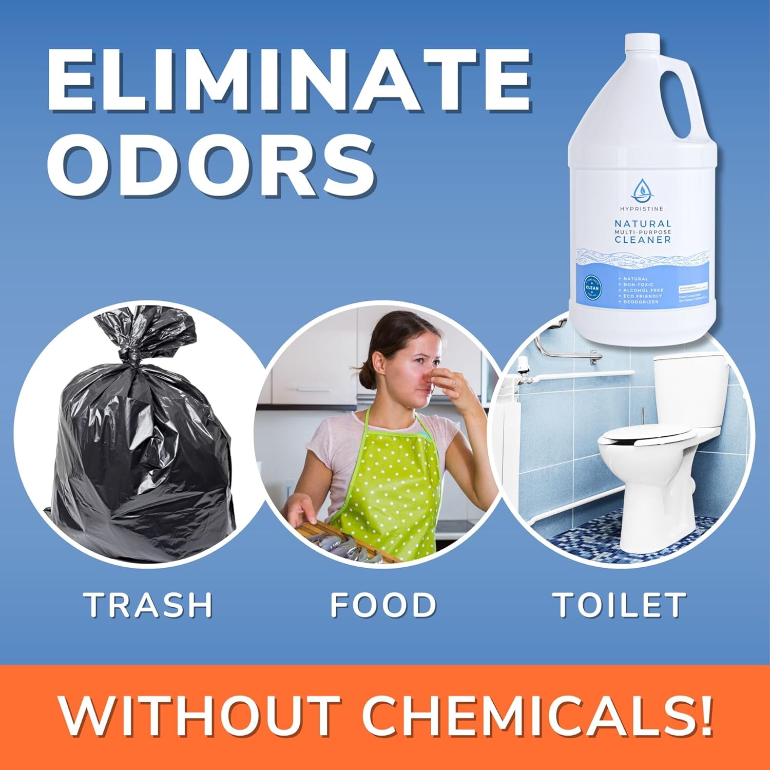 Pure Hypochlorous Acid Multi-Purpose Disinfectant Spray – Bleach- and Alcohol-Free Odor Remover, All-Surface Solution for Home, School and Office – Child-, Pet- and Food Contact-Safe