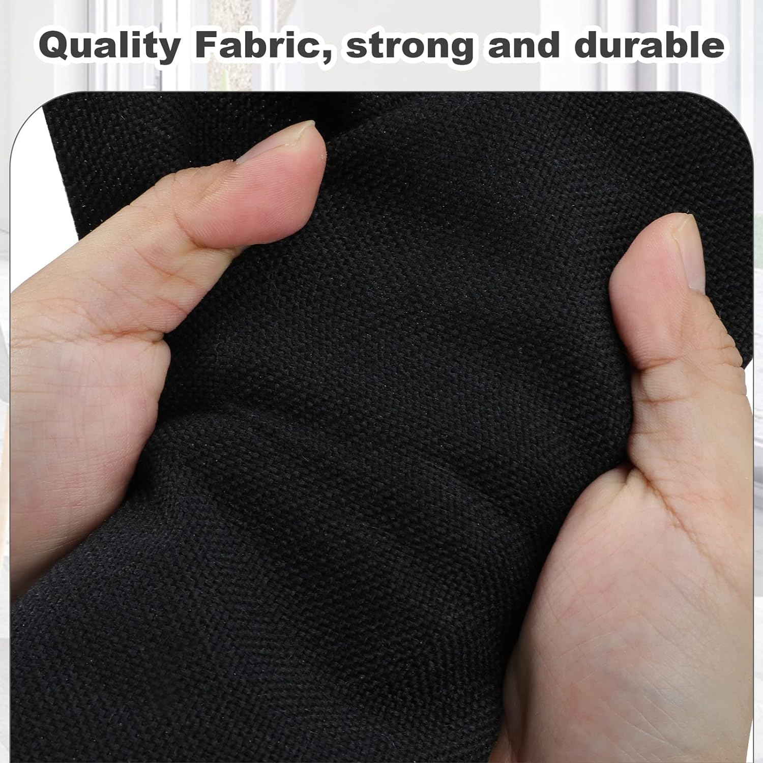 Large 17" 36 Quart Collapsible Stackable Storage Bins with Lids, 1 Pack Black Foldable Fabric Closet Storage Boxes with Lids, 4 Handles Heavy-duty Linen Cube Baskets for Bedroom