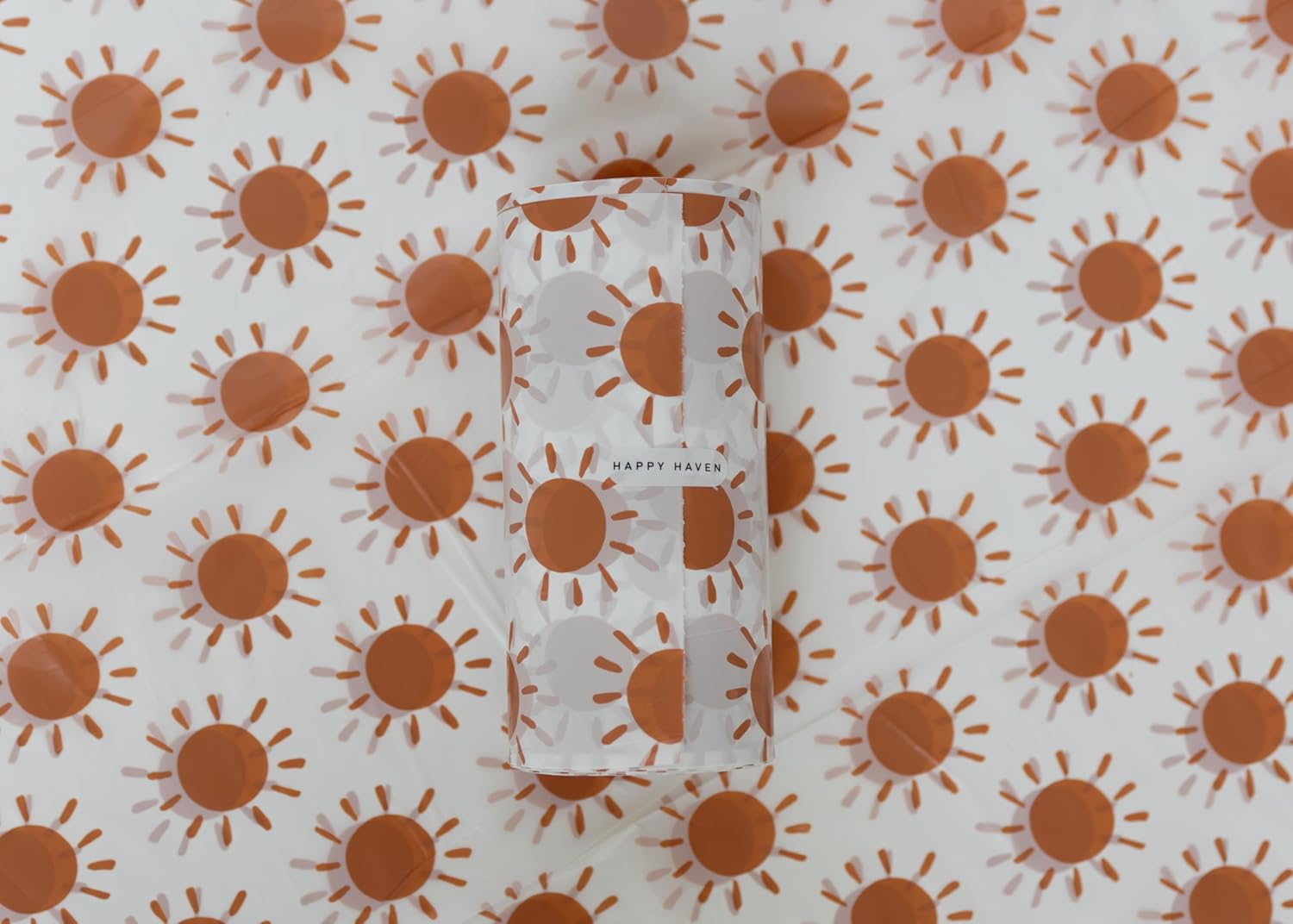 Happy Haven Bathroom Trash Bags for 2,3,4 Gallon Trash Can, Small Garbage Bags - Bedroom & Bathroom, Decorative Cute Wastebasket Liner - 50 Count (Sunshine Sublime)