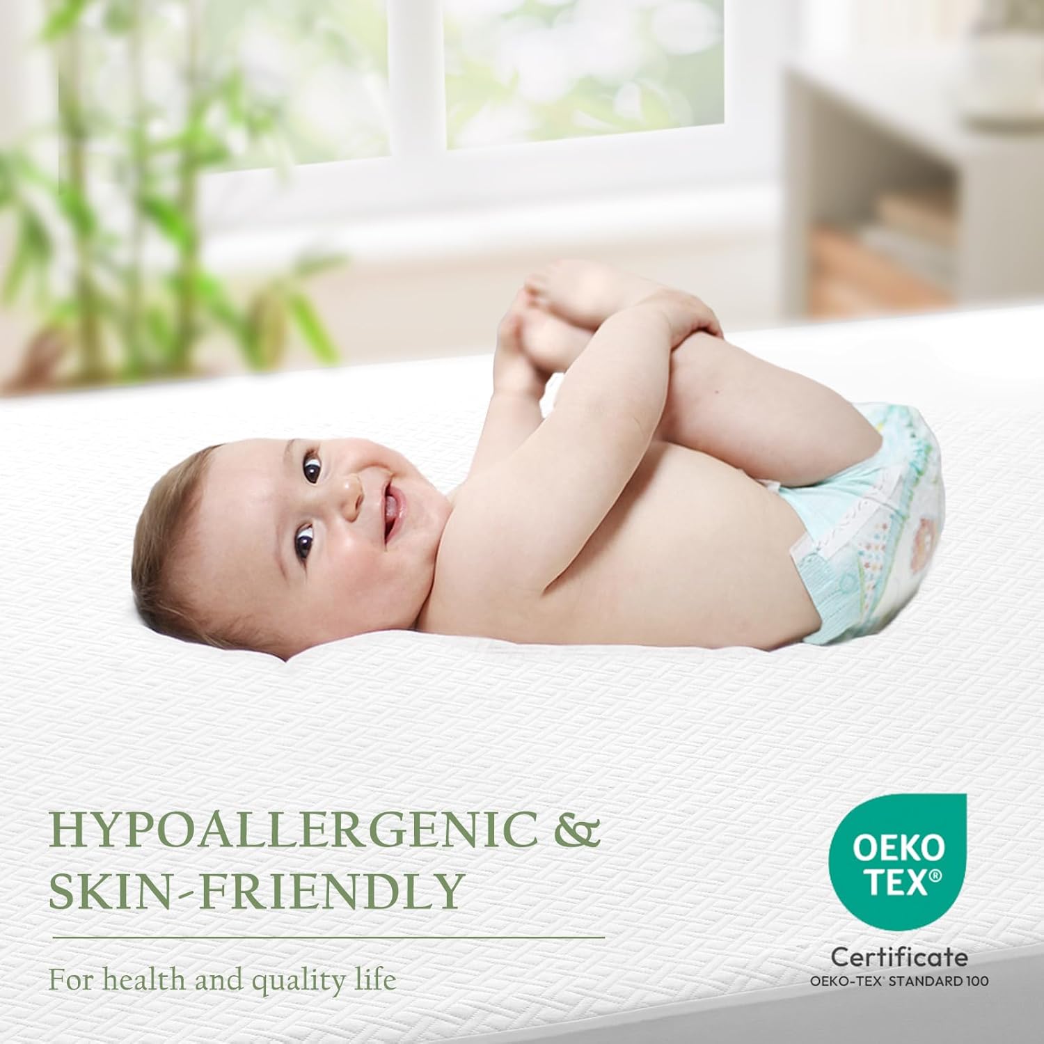 100% Waterproof California King Mattress Protector, Breathable Bamboo Rayon Mattress Cover with 8”-21” Deep Pocket, Noiseless Cool 3D Air Mattress Cover, Hypoallergenic & Odor Resistant