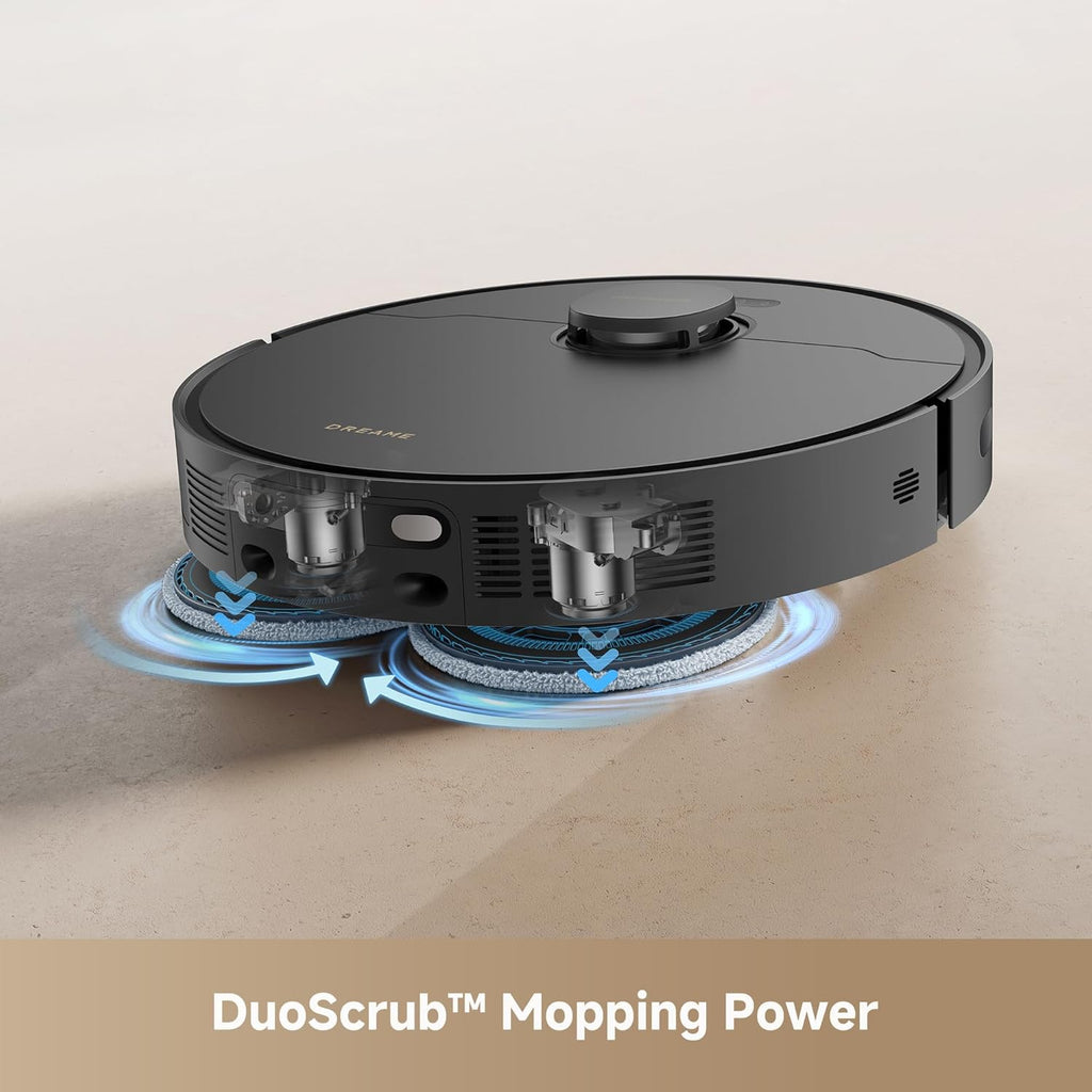 DREAME L40s Ultra CE Robot Vacuum and Mop Combo with Self-Emptying Dock, 13,000Pa Suction, Mop Self-Cleaning and Auto-Raising, Ultrasonic Carpet Sensing, Ideal for Pet Hair, Carpet and Hard Floors