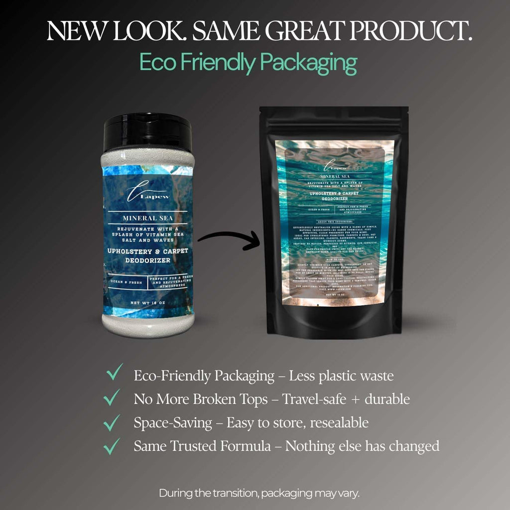 Mineral Sea Carpet Freshener Powder: Powerful Odor Eliminator for Home, Upholstery Deodorizer, Carpet Deodorizer, Pet Urine, Cat Litter Box - Mineral Sea Fragrance