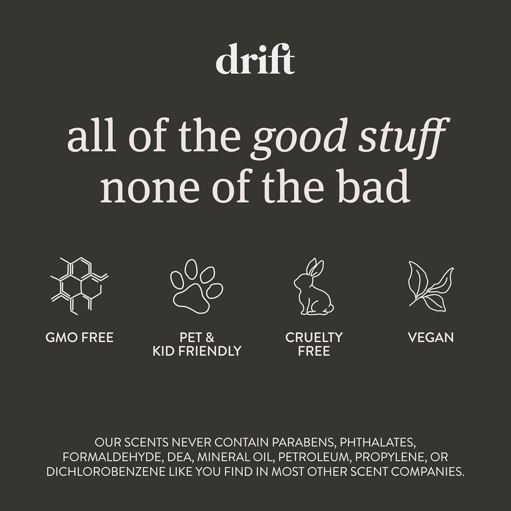 Drift Car Air Freshener - Stone Fragrance - Automotive Odor Eliminator - Long Lasting Scent - Scent Refill - Coconut & Pistachio Starter Kit