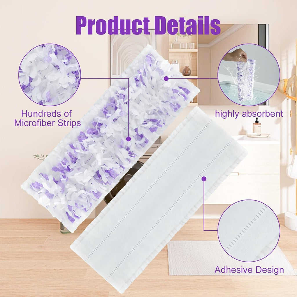 15 Pack Disposable Power Mop Refills for Swiffer Power Mop Multi-Surface & Wood Mopping Pad,Spray Wet Pads Refills, PowerMop Pads for Floor Cleaning(Quick-Absorb, No Residue)