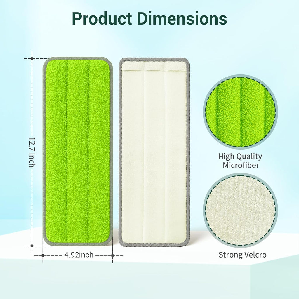 10Pcs Mop Replacement Pads,Compatible with Libman Rinse 'n Wring Mop Universal Mop Pads Mop Head Refills Washable Wet Mop,Compatible with Most 11-13” Size Mops