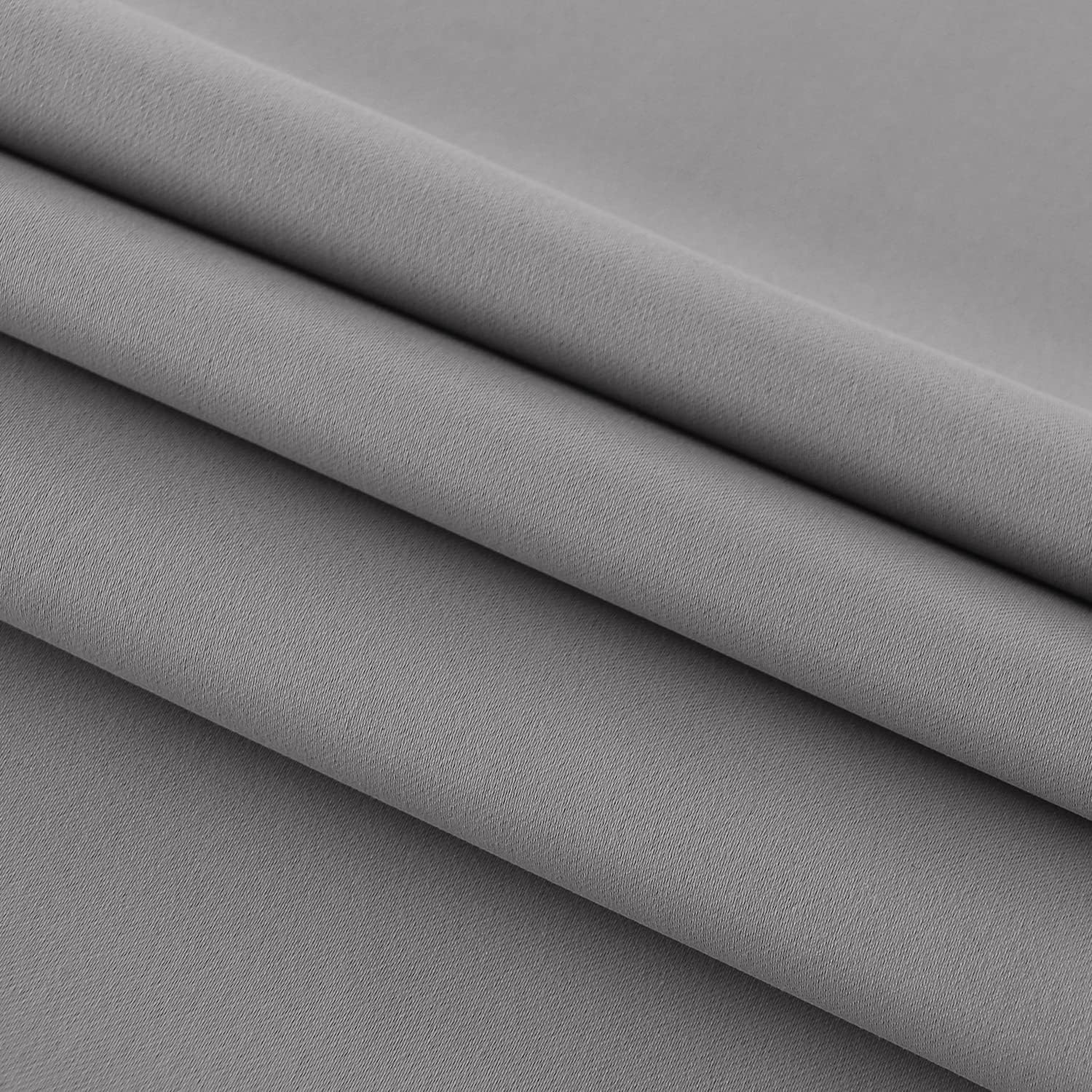 DWCN French Door Curtains – Rod Pocket Thermal Blackout Curtain for Doors with Glass Window, Kitchen and Patio Doors for Privacy, 25 X 72 Inches Long, 1 Curtain Panel with Tieback, Grey