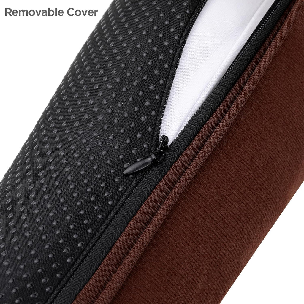 Sunolga 2-Pack 38" Door Draft Stopper Blocks Hot and Cold Air with Removable Washable Cover for Gaps Up to 3", All-Season Seal for Noise, Wind, Door Sweep for Bottom of Door, Home Essentials, Brown