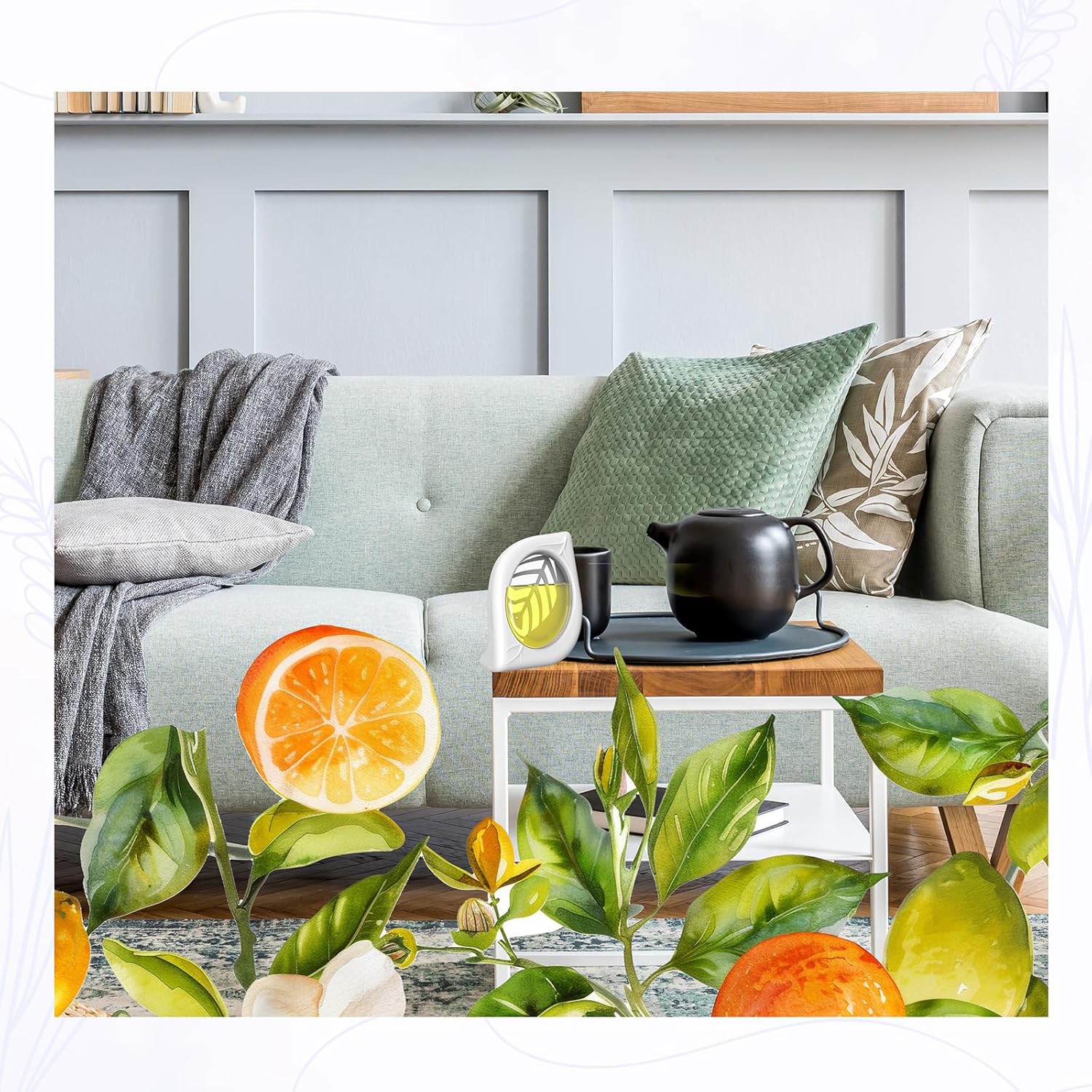 Air Freshener for Home, 4 Pack, Citrus, Odor Eliminator for Small Area Closets Bathroom Pets Strong Odor, Up to 120 Days