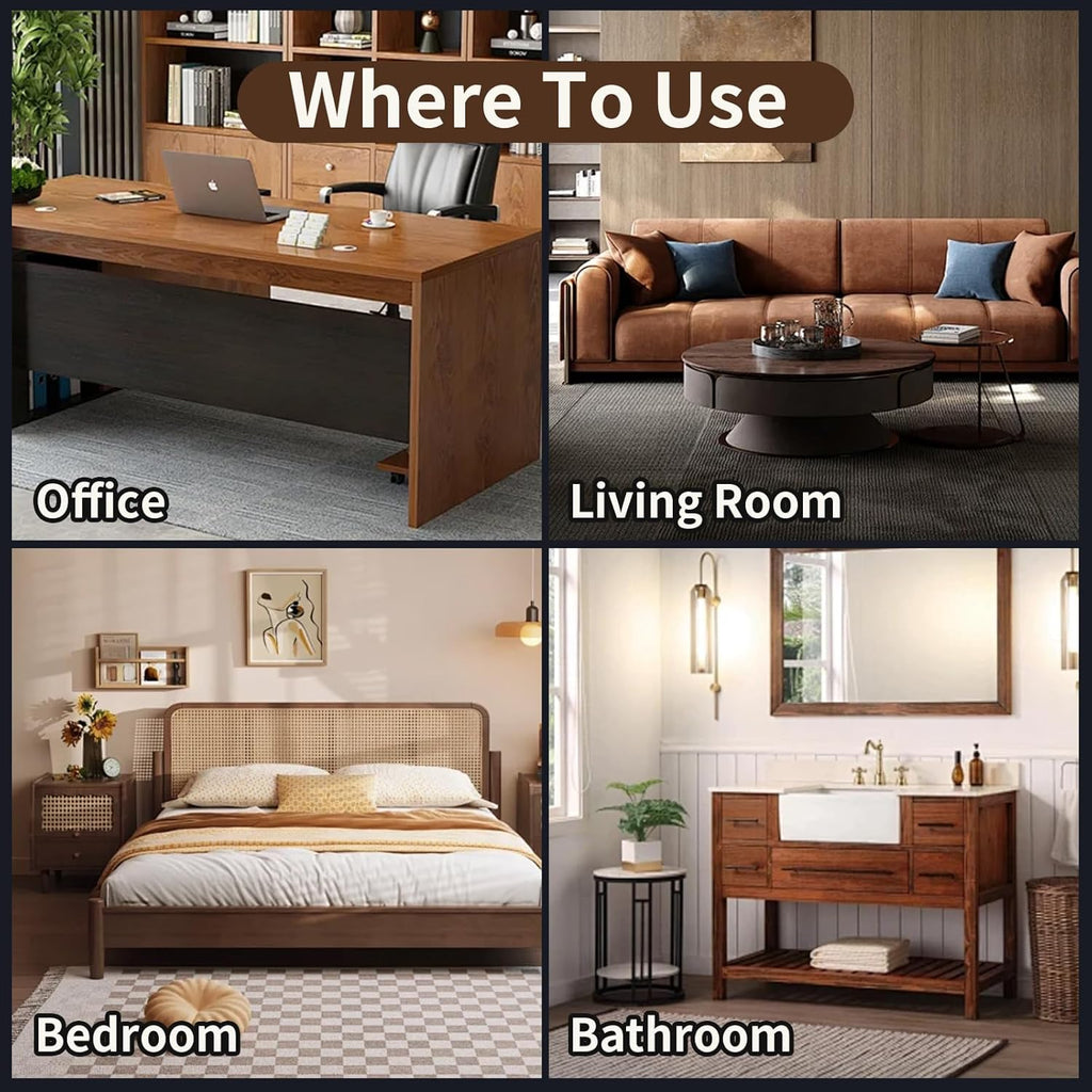 Wood Repair Kit, Wood Scratch Repair, 13Pcs Wood Filler Scratch Repair Kit for Wooden Furniture, Table, Door, Cabinet, Floor Discoloration Stain Paint, Brown