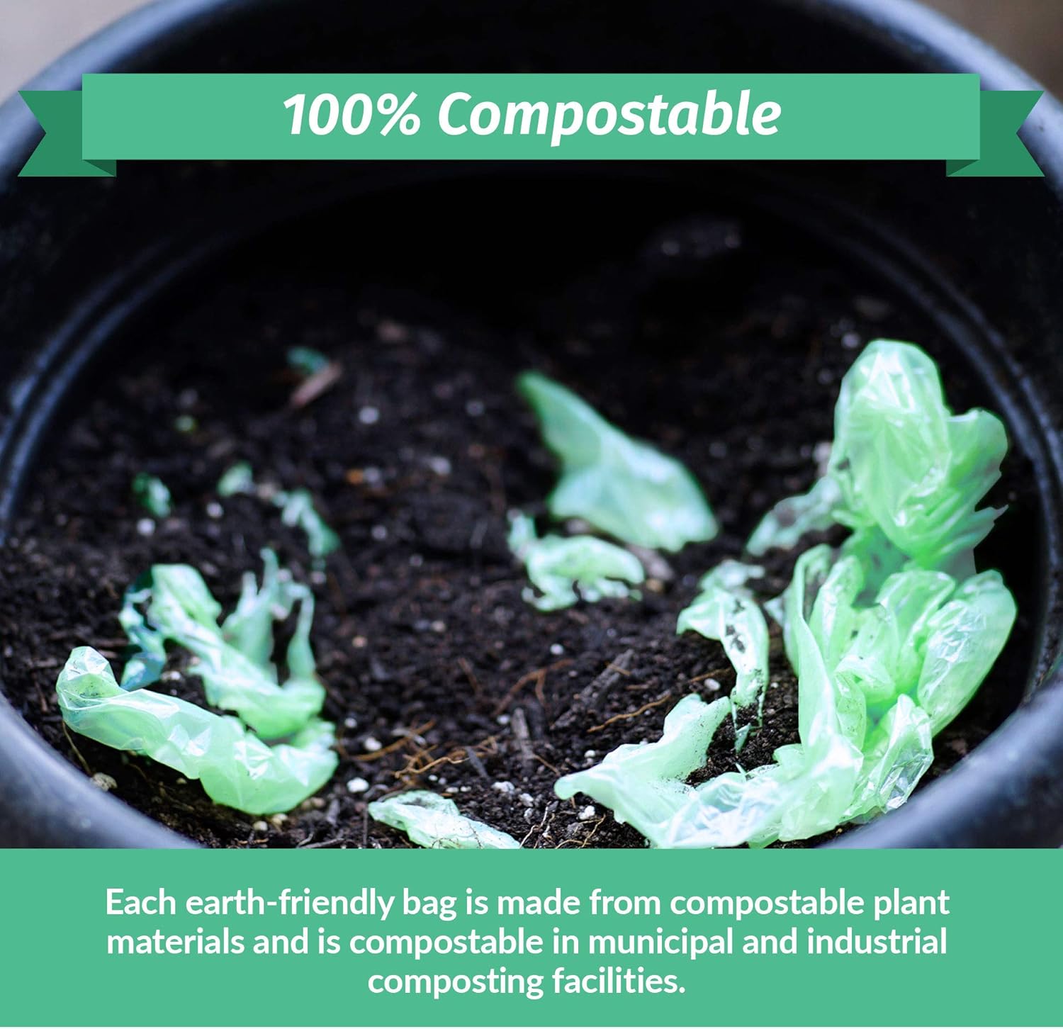 Reli. Compostable 33 Gallon Trash Bags | 80 Count Bulk | ASTM D6400 | Green | Eco-Friendly | For Compost