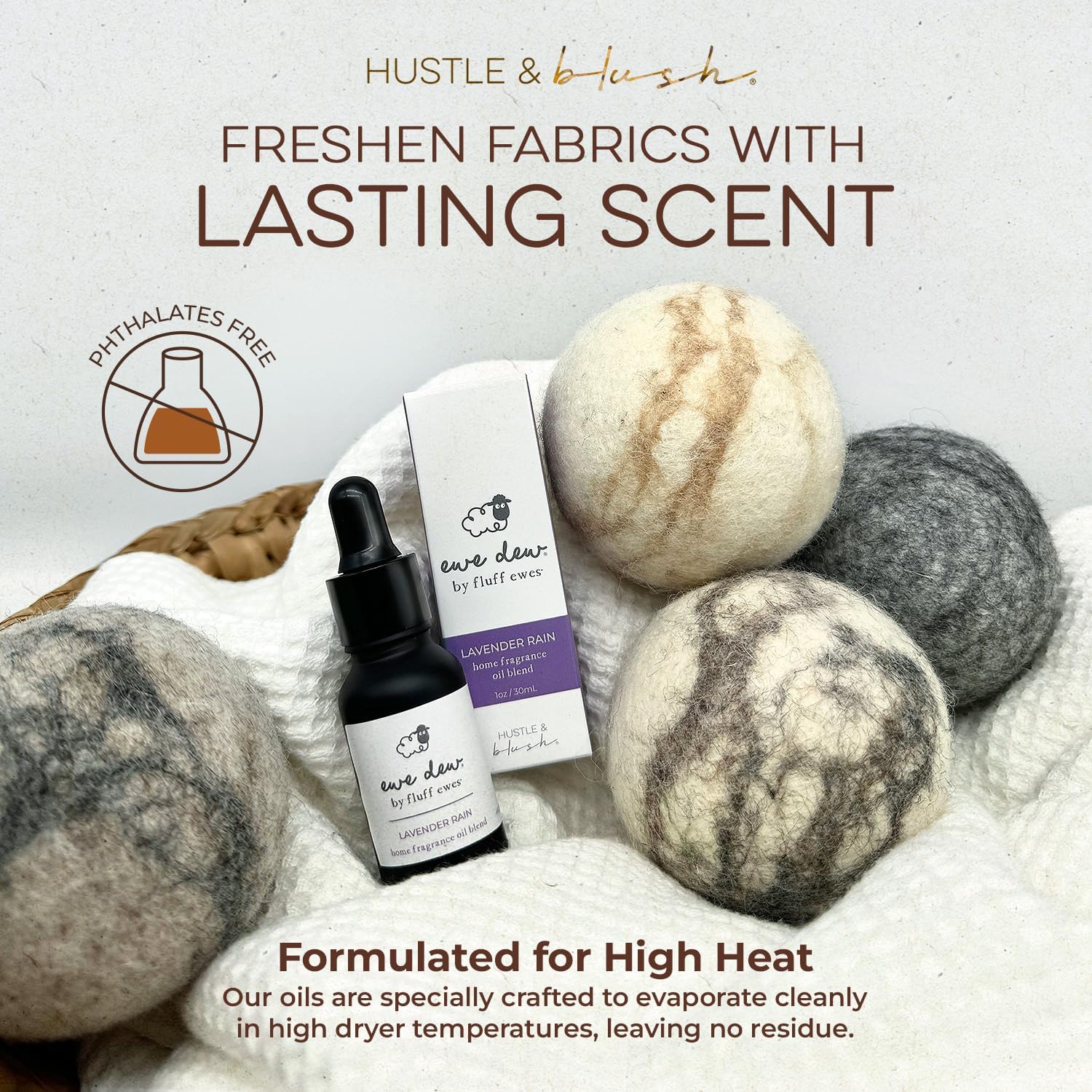 Laundry Essential Oils for Dryer Balls 15ml Lavender Rain - Blend of Laundry Fragrance Oil and Essential Oils Wool Balls, Compact & Multi-Use Essentials Oil for Diffusers and Candle Making Scents