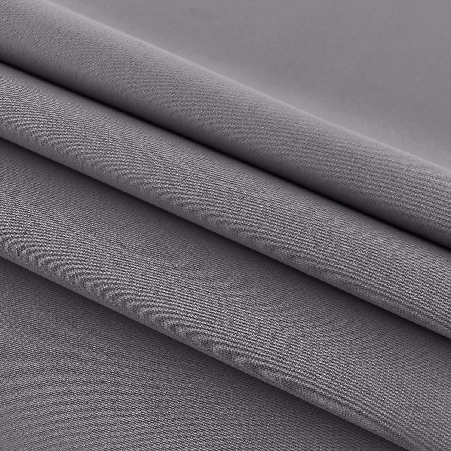 DWCN French Door Curtains – Rod Pocket Thermal Blackout Curtain for Doors with Glass Window, Kitchen and Patio Doors for Privacy, 25 X 80 Inches Long, 1 Curtain Panel with Tieback, Grey