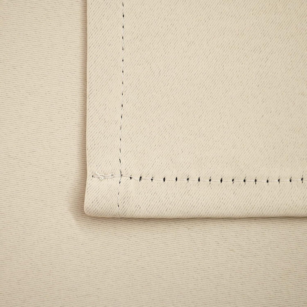 Pickluc Cafe Curtain (Half Window Curtain) 24 Inches Length, Rod Pocket Kitchen Curtain, Short Blackout Curtain for Small Window, 30" Wide and 24" Long, 2 Panels, Ivory