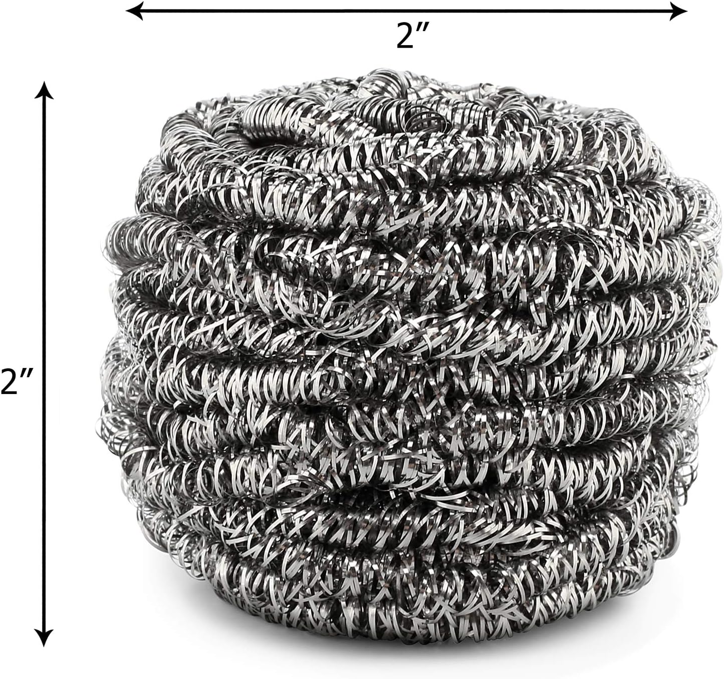 12 Pack Stainless Steel Scourers by Scrub It – Steel Wool Scrubber Pad Used for Dishes, Pots, Pans, and Ovens. Easy scouring for Tough Kitchen Cleaning.