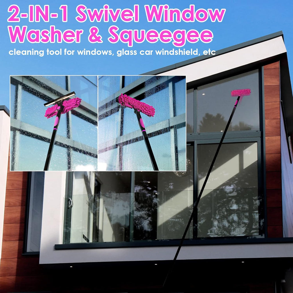 15 Foot Dusters for Cleaning, Duster with Extension Pole 7-15ft, Microfiber Feather Duster Used for Cleaning Ceiling Fan, High Window, Blinds, Shutters, Sofa, Cobweb Duster for Home (12 PCS)