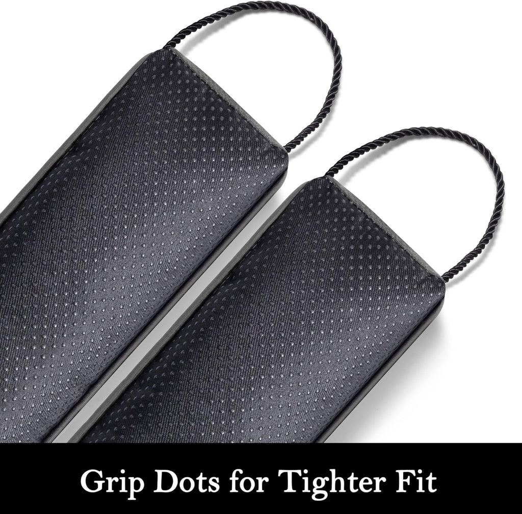 Sunolga 72" Door Draft Stopper Blocks Hot and Cold Air with Removable Washable Cover for Gaps Up to 3", All-Season Seal for Noise, Wind, Under Door Sweep for Bottom of Door, Home Essentials, Gray