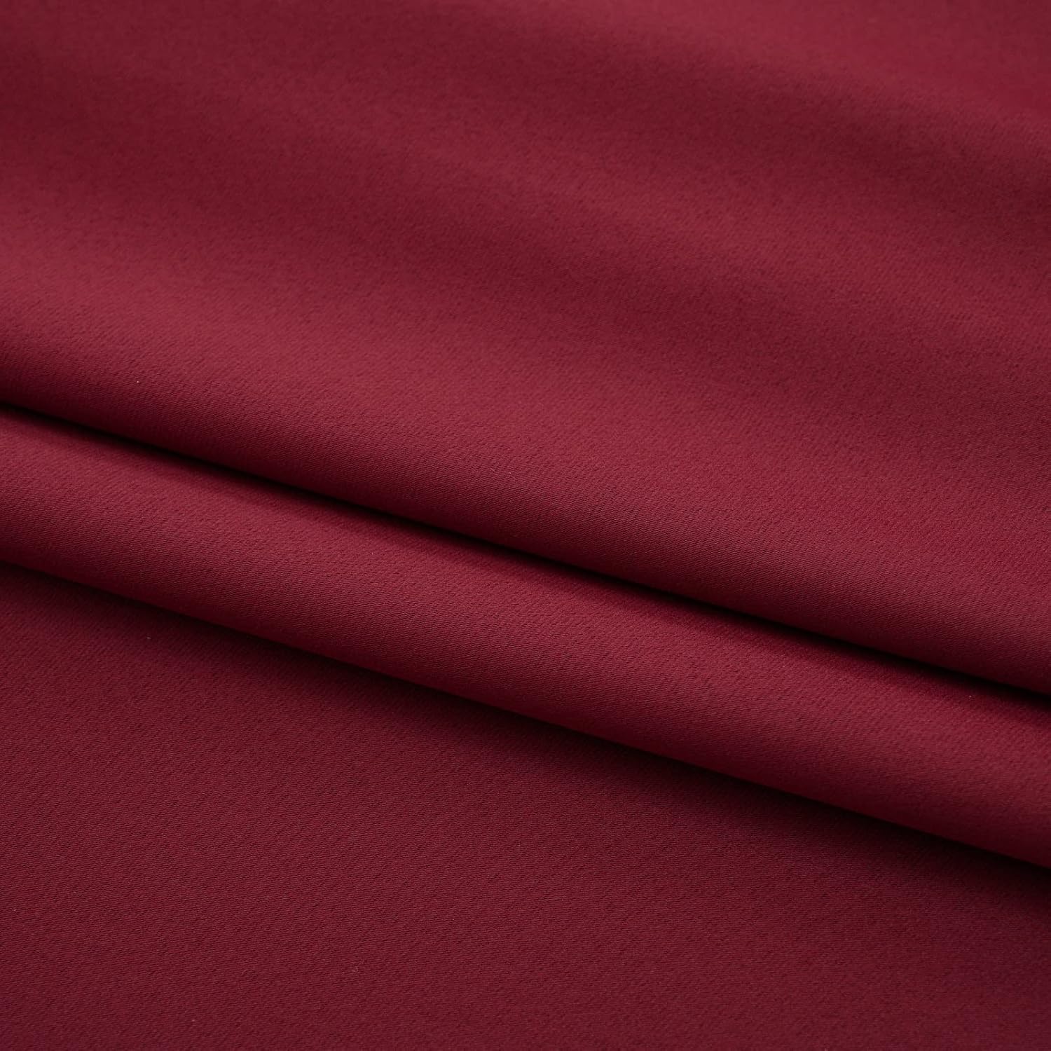 Pickluc Cafe Curtain 30 Inches Long, Rod Pocket Kitchen Half Window Curtain, Short Blackout for Small Window, 2 Panels, 30" Wide and 30" Length, Burgundy Red