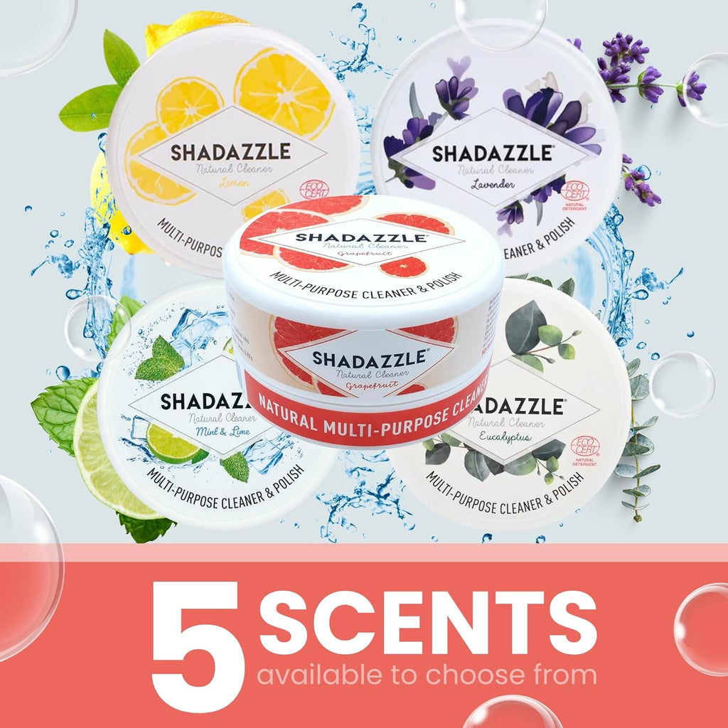 Shadazzle Natural All Purpose Cleaner and Polish – Eco friendly Multi-purpose Cleaning Product (2 Pack, Grapefruit)