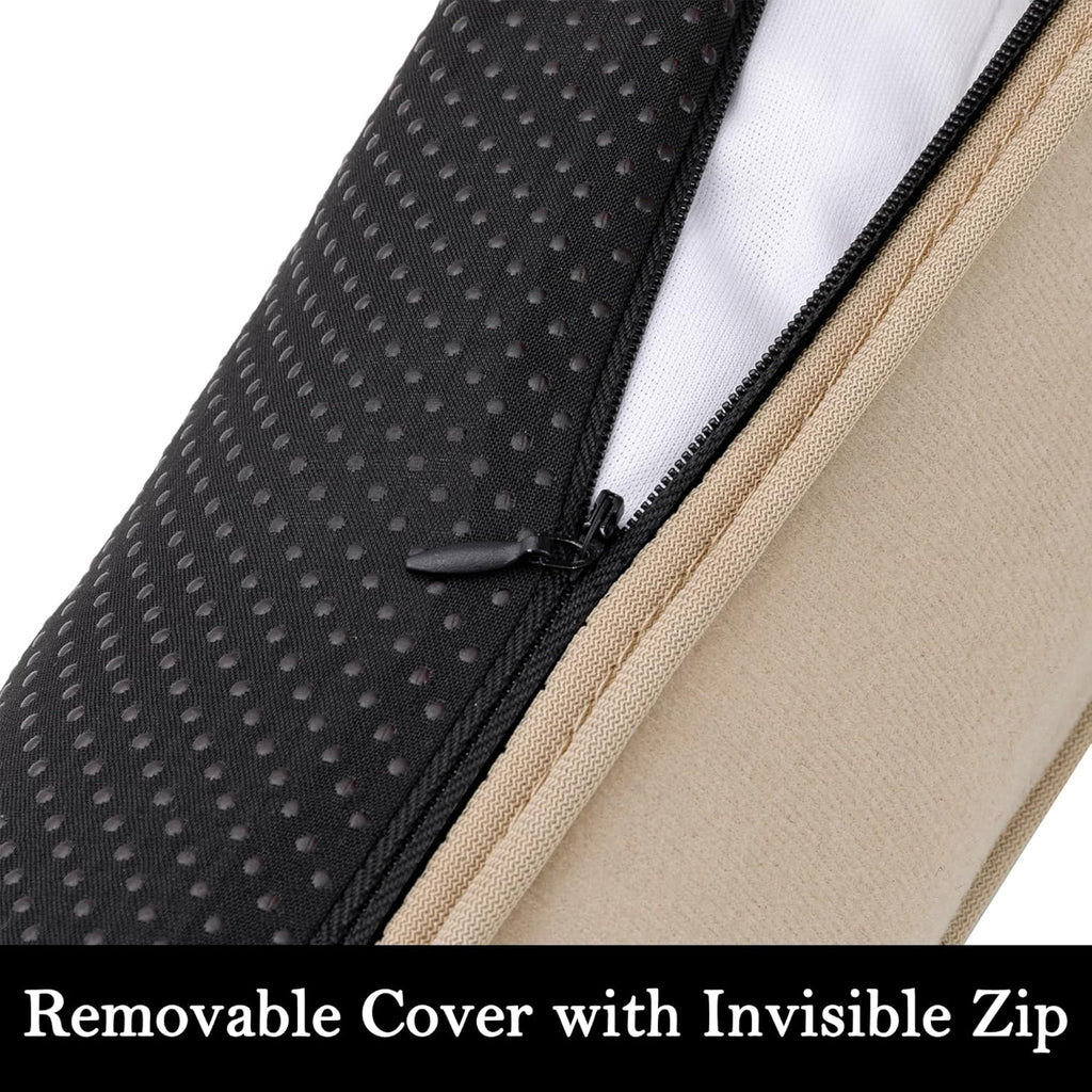 Sunolga 36" Door Draft Stopper Blocks Hot and Cold Air with Removable Washable Cover for Gaps Up to 3", All-Season Seal for Noise, Door Sweep for Bottom of Door and Window, Home Essentials, Beige