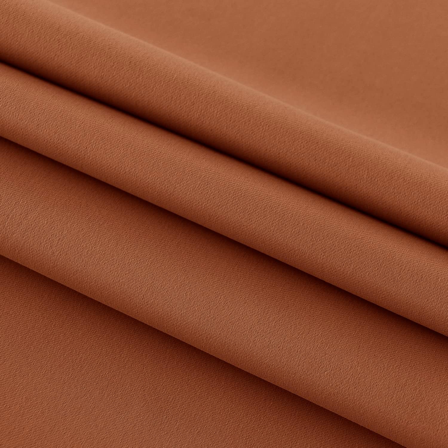 DWCN French Door Curtains – Rod Pocket Thermal Blackout Curtain for Doors with Glass Window, Kitchen and Patio Doors for Privacy, 54 X 72 Inches Long, 1 Curtain Panel with Tieback,Burnt Ochre