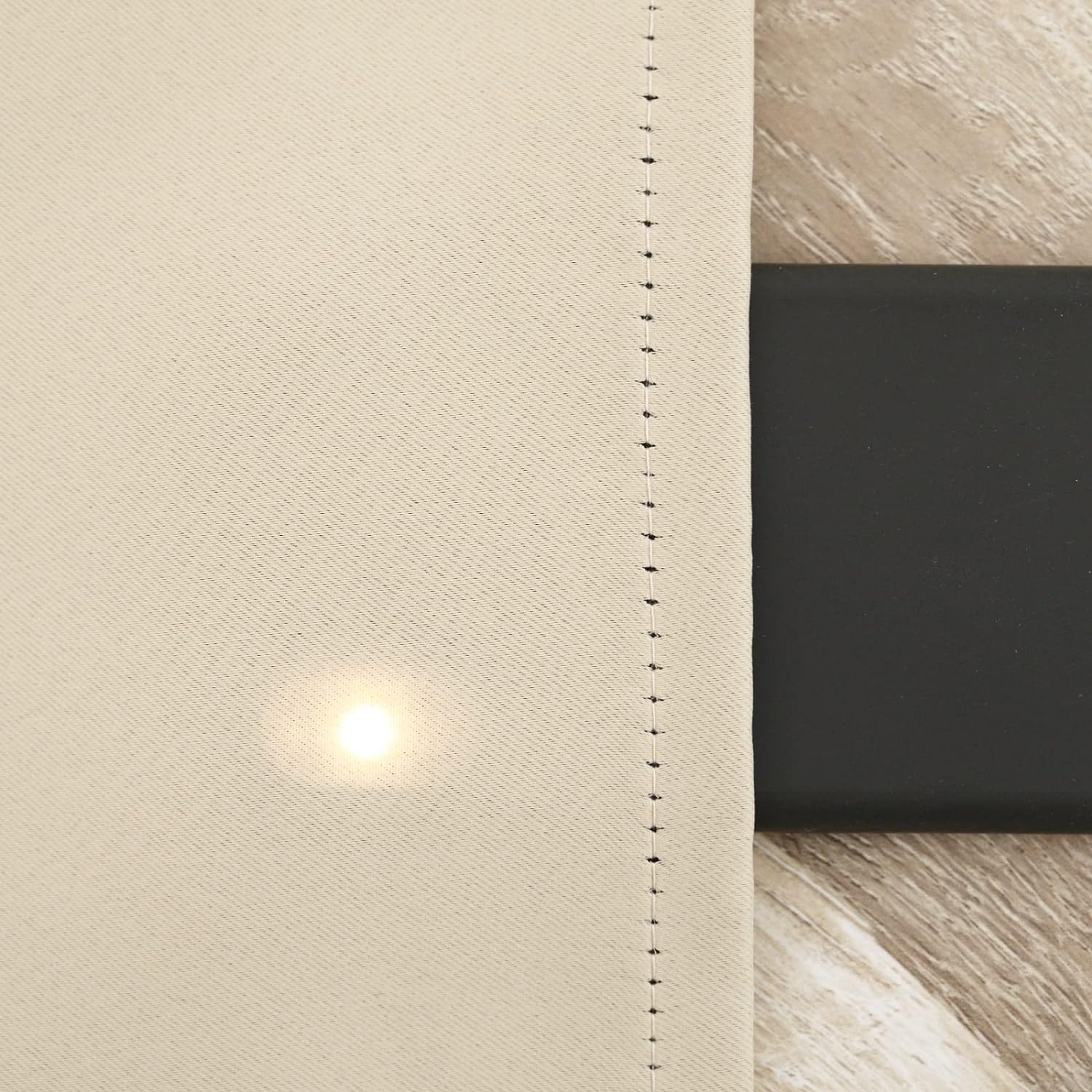 Pickluc Cafe Curtain (Half Window Curtain) 30 Inches Length, Rod Pocket Kitchen Curtain, Short Blackout Curtain for Small Window, 30" Wide and 30" Long, 2 Panels, Ivory