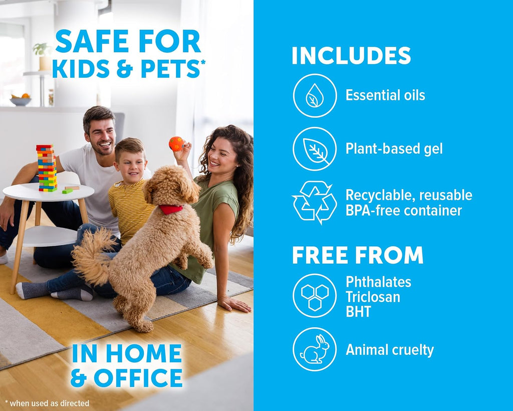 Bright Air 14 oz. Super Odor Eliminator, For Medium-Size Spaces, Cucumber Water & Fresh Melon Scent, Case of 6, Odor Eliminator & Air Freshener, Natural Essential Oils, Lasts Up to 90 Days Each