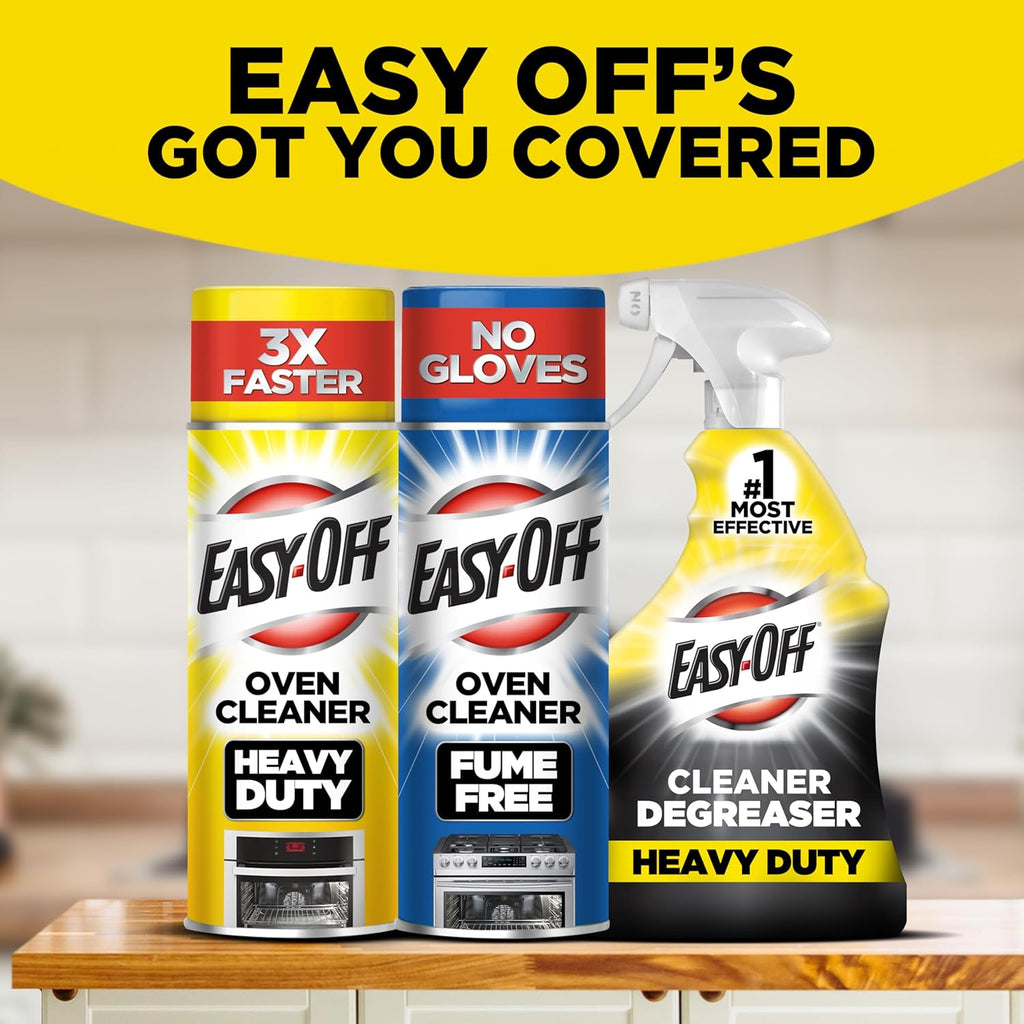 Easy-Off Heavy Duty Degreaser Cleaner Spray, 32 Ounce (Pack of 6)