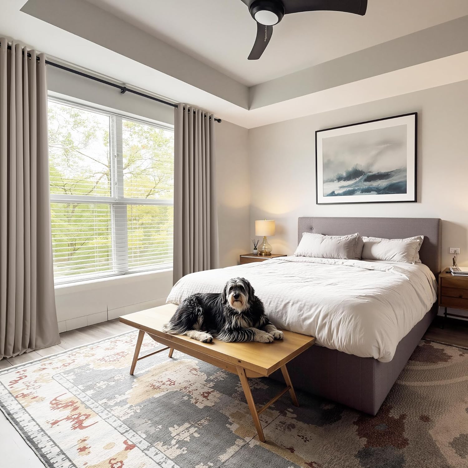 PONY DANCE Light Taupe Blackout Curtains - Thermal Isulated Room Darkening Drapes for Bedroom/Living Room, Set of 2 Curtain Panels, 55 x 80 inch