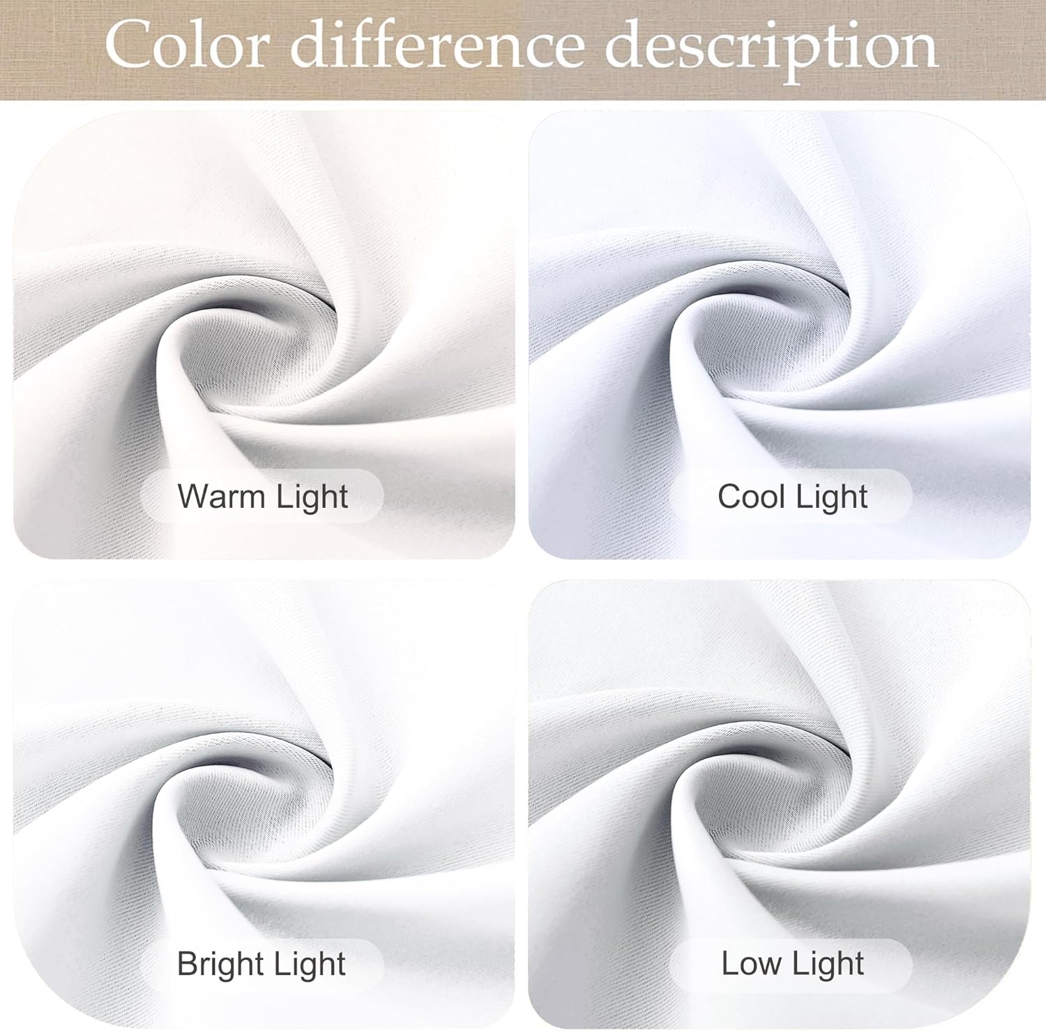 RYB HOME Blackout Curtains 80 inches Long Thermal Insulating Large Window Curtains for Living Room Sliding Glass Door Dining Home Office Backdrop, Pure White, W 42 x L 80 per Panel, 2 Panels