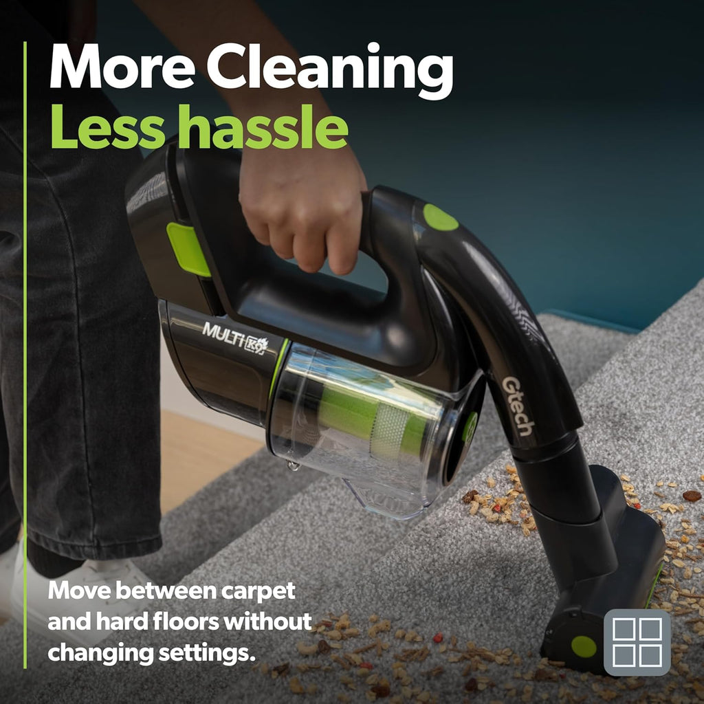 Gtech Multi MK2 K9 Cordless Handheld Vacuum Cleaner - Portable Vacuum Cleaner for Car, Home, and More - Reinforced with Lightweight Aluminum - Rechargeable - Pet Vacuum