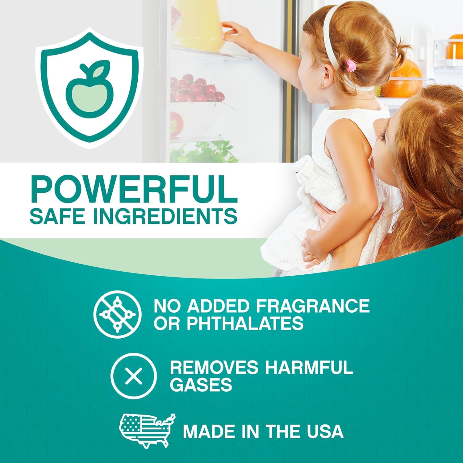 Refrigerator Deodorizer with Zeolites (2-Pack) - Odor Eliminator for Fridge & Freezer - Outshines Baking Soda and Bamboo Charcoal Bags - Long-Lasting, & Safe