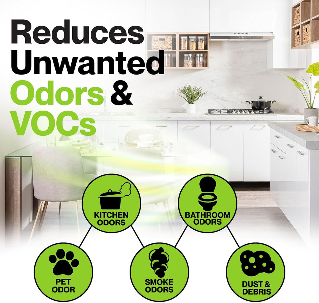 Durabasics 8 Pack Replacement Prefilter for Honeywell HPA200 | Carbon Pre Filter Replacements for Honeywell Prefilter A, Air Filter A, HRF AP1, HRF-A200, and HPA200 Filters