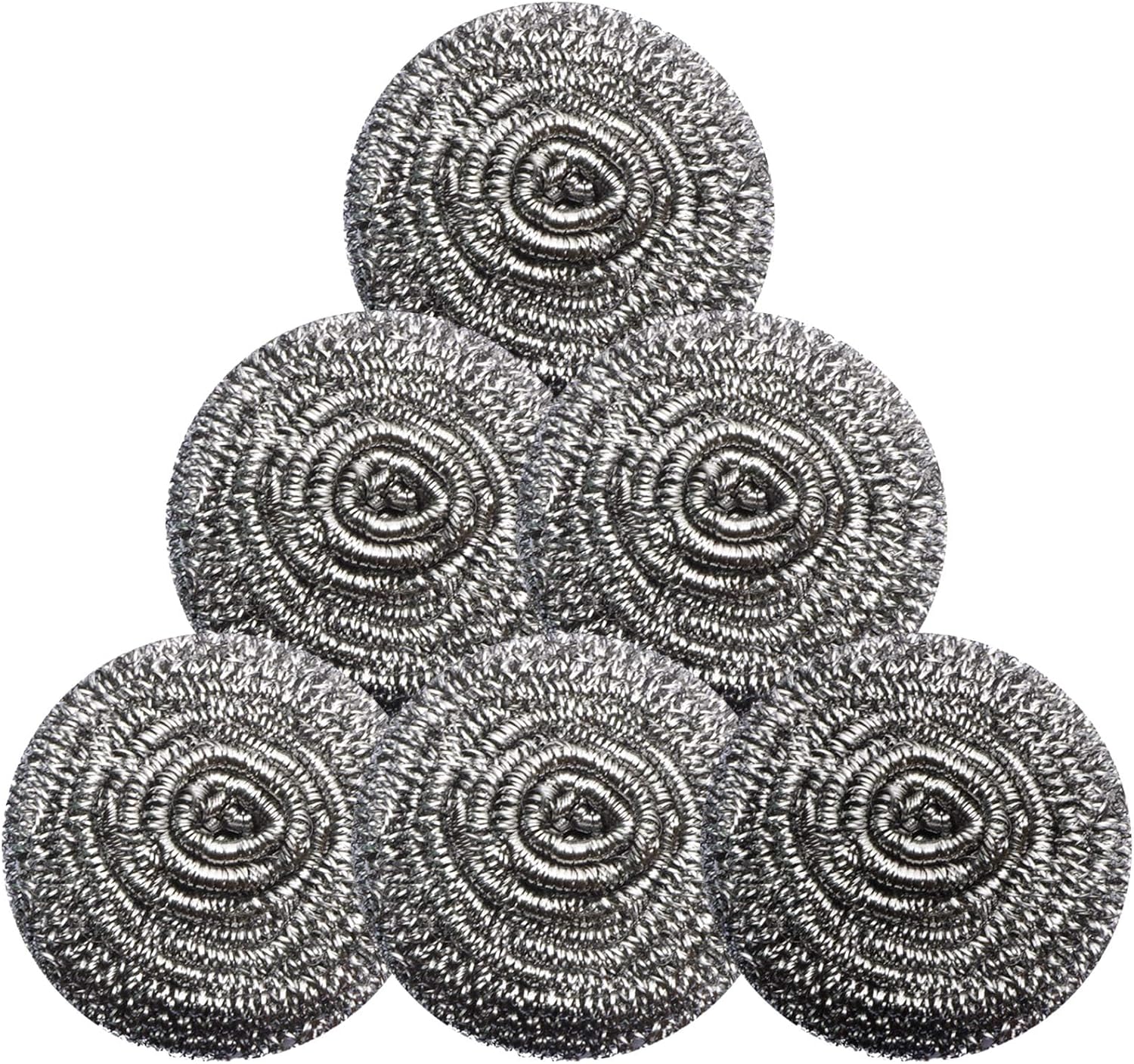 Stainless Steel Scrubber Scrubbing Scouring Pad Sponges Clean Pot Pan and Steel Wool for Kitchen Bathroom