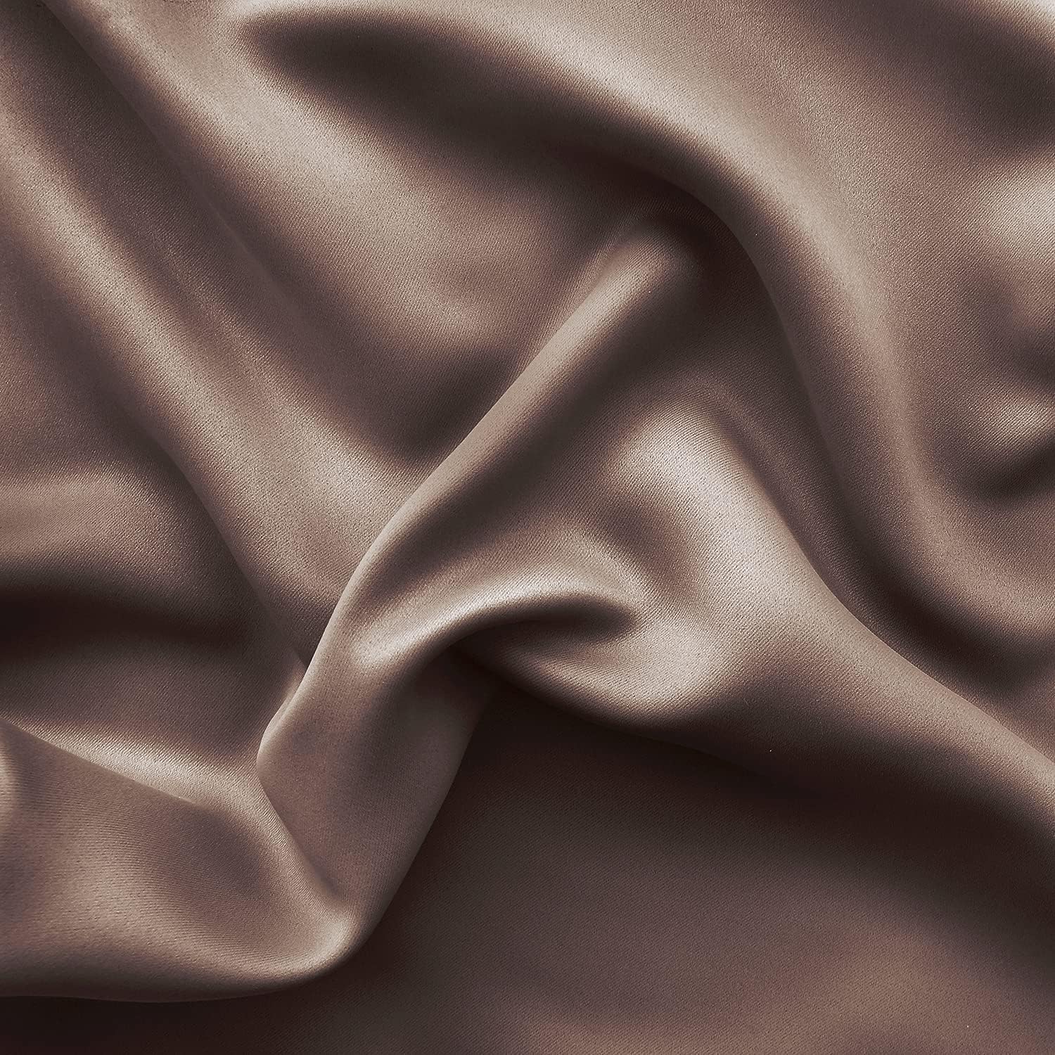 DWCN French Door Curtains – Rod Pocket Thermal Blackout Curtain for Doors with Glass Window, Kitchen and Patio Doors for Privacy, 36 X 72 Inches Long, 1 Curtain Panel with Tieback,Khaki