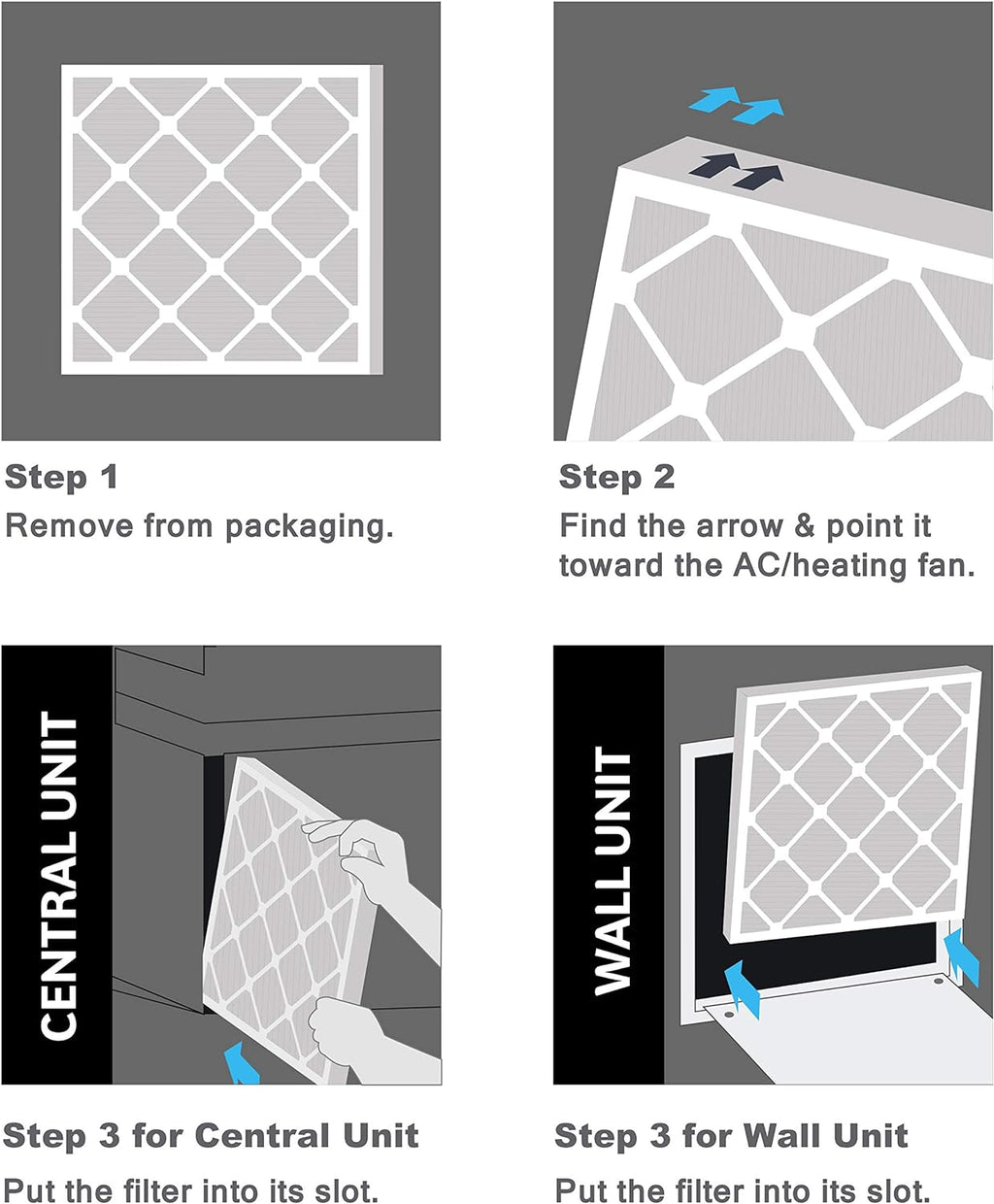 15x20x1 AC and Furnace Air Filter by Aerostar - MERV 8, Box of 12