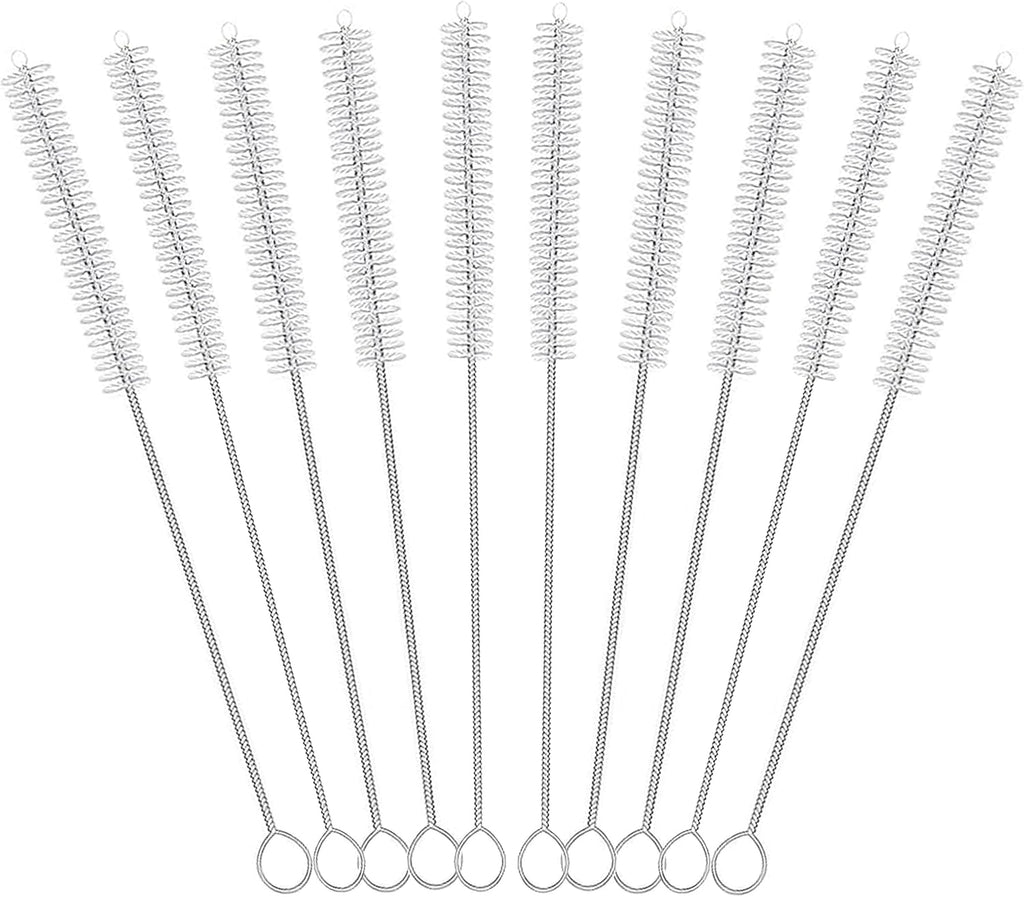 Straw Cleaner for Reusable Straws,Straw Cleaner Brush Extra Long 12 Inch,Straw Brush Cleaner for Baby Bottle,Stanley Cup,Sippy Cup and Coffee Machine(10-Pack).