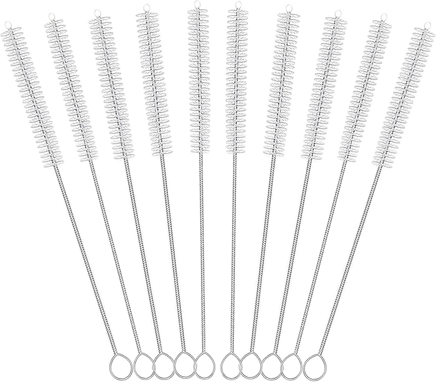 Straw Cleaner for Reusable Straws,Straw Cleaner Brush Extra Long 12 Inch,Straw Brush Cleaner for Baby Bottle,Stanley Cup,Sippy Cup and Coffee Machine(10-Pack).