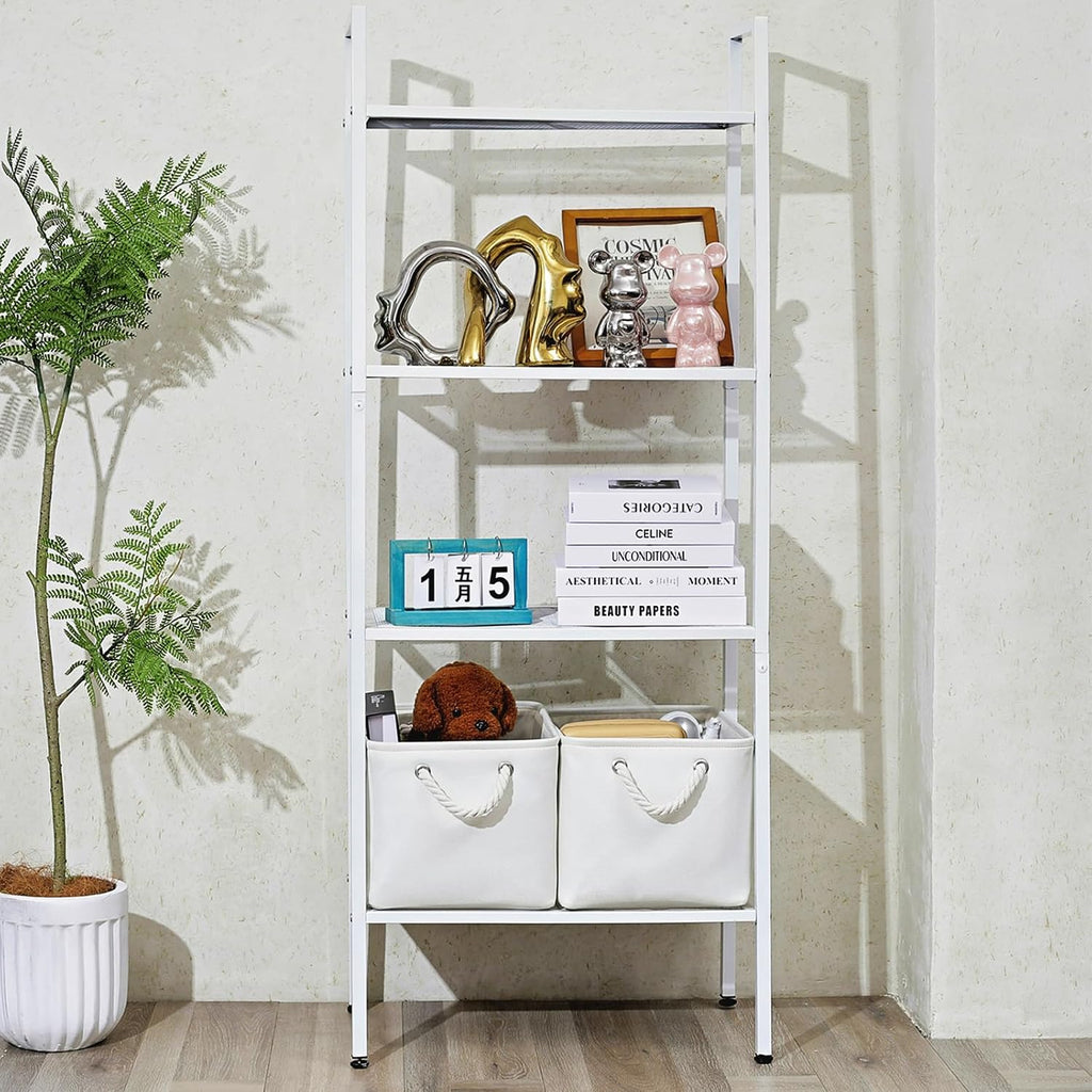 15x11x9.5 Inch Storage Baskets for Shelves,3 Pack Storage Bins，Foldable Organizer Boxes, Decorative Storage Basket for Organizing Clothes, Toys, Books, Foldable Cloth Baskets (White)